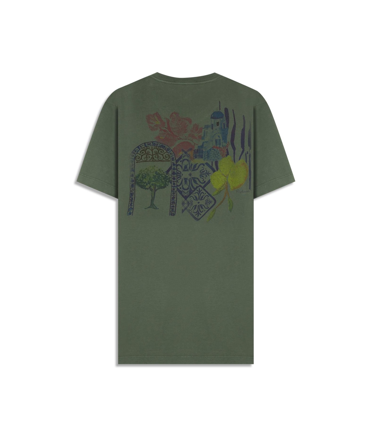 T-Shirt Mm Gd Collage Cta Verde Militar
