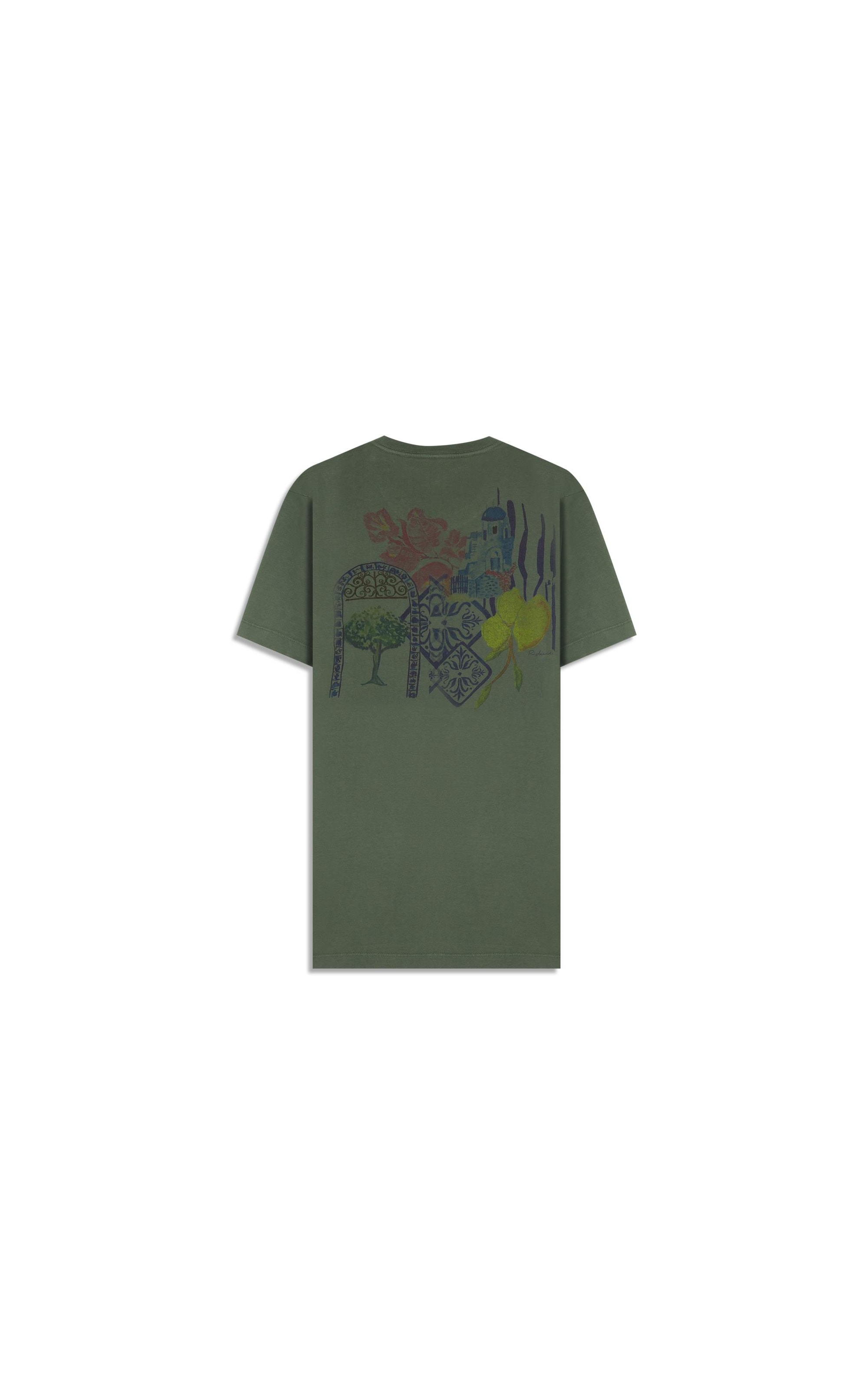 T-Shirt Mm Gd Collage Cta Verde Militar