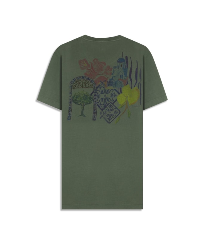 T-Shirt Mm Gd Collage Cta Verde Militar