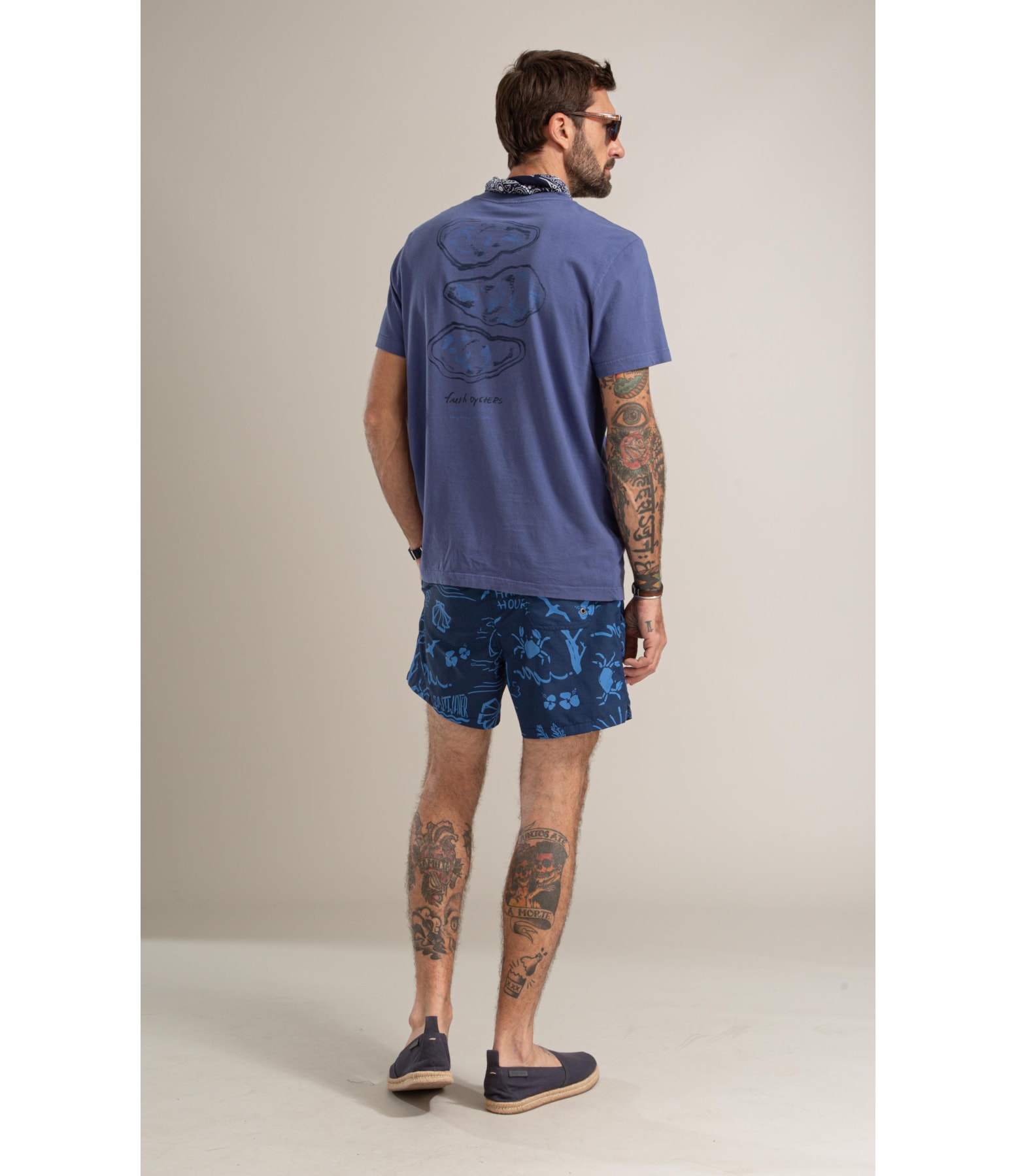 T-Shirt Mm Gd Fresh Oyester Costas Bf Azul Jeans