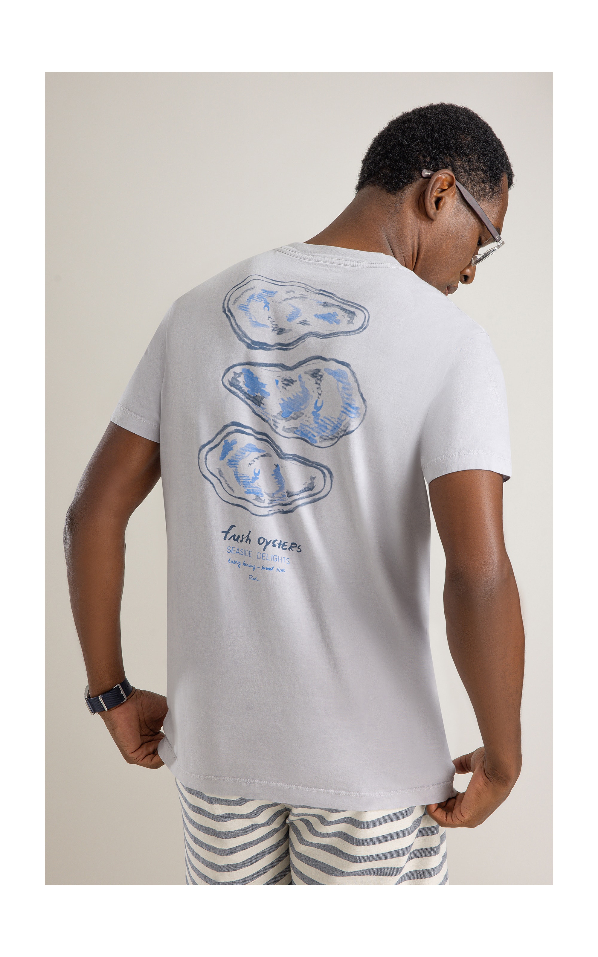 T-Shirt Mm Gd Fresh Oyester Costas Bf Niquel