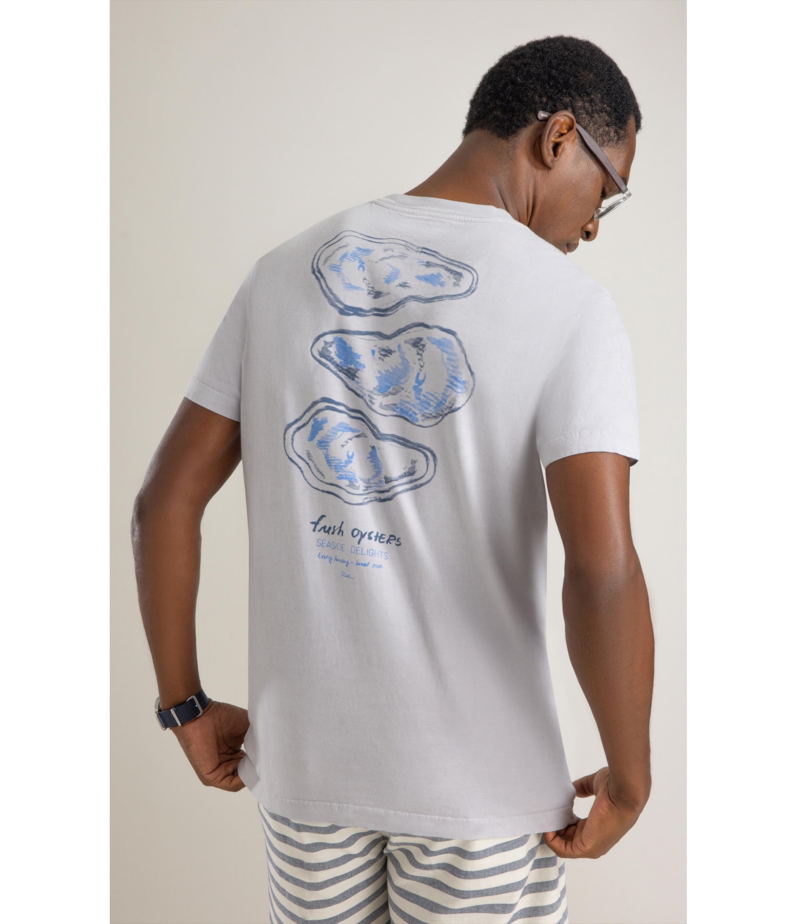 T-Shirt Mm Gd Fresh Oyester Costas Bf Niquel
