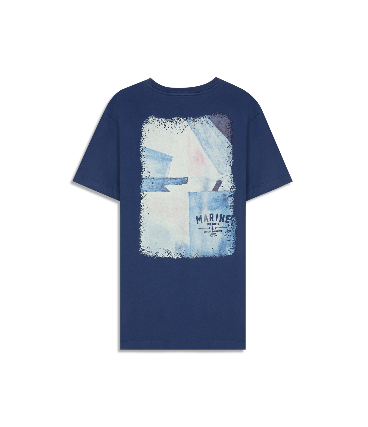 T-Shirt Mm Gd Geo Boat Cta Azul Jeans