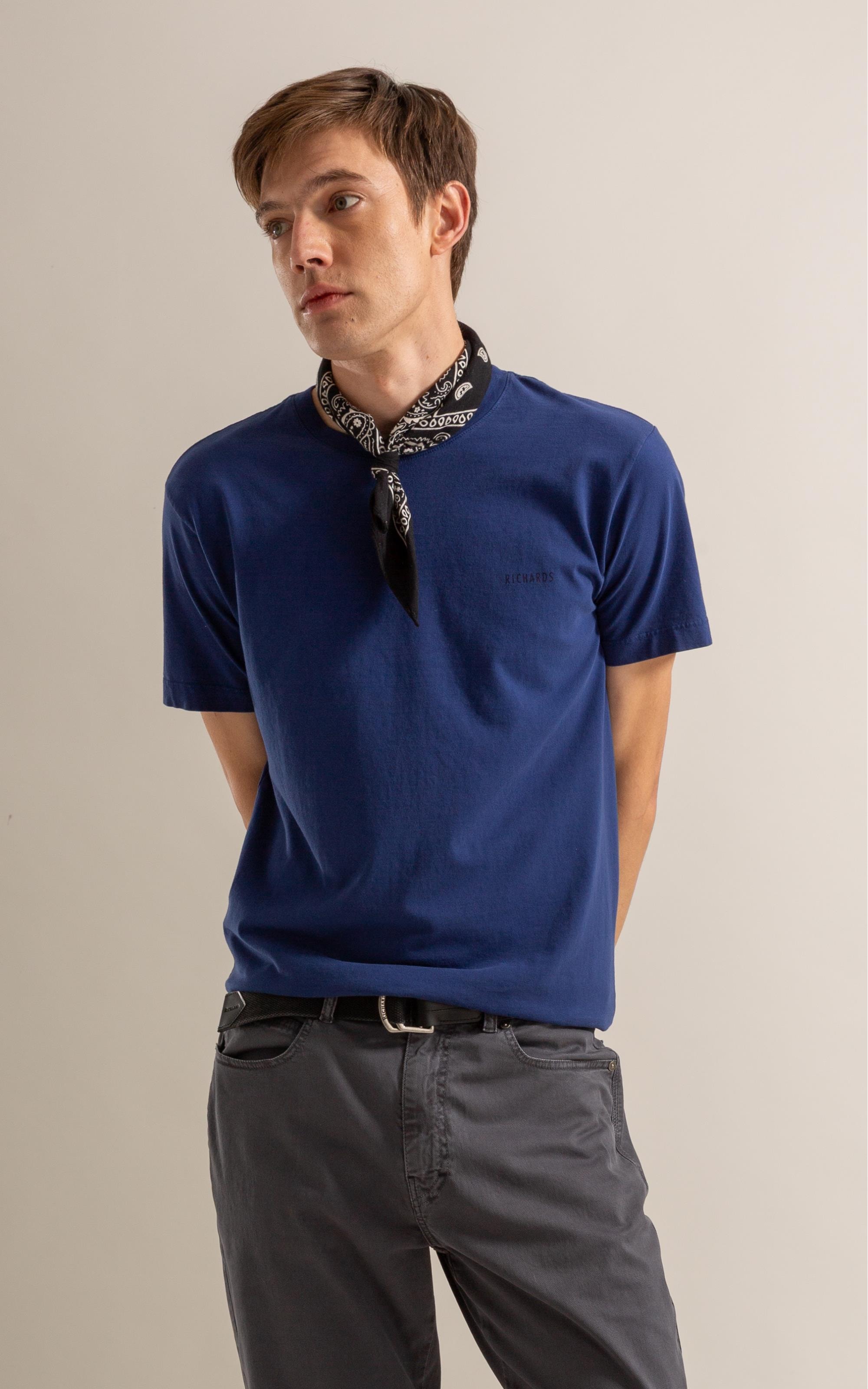 T-Shirt Mm Gd Geo Boat Cta Azul Jeans