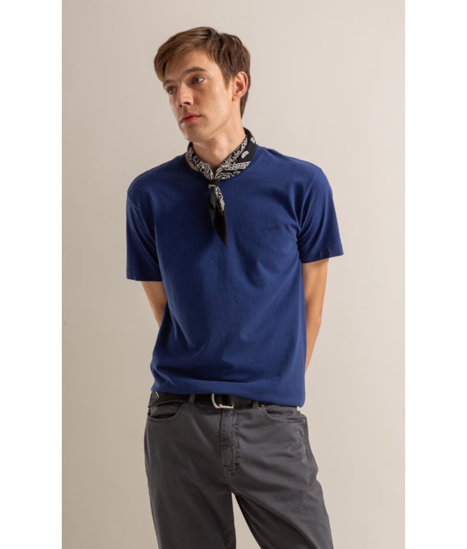 T-Shirt Mm Gd Geo Boat Cta Azul Jeans