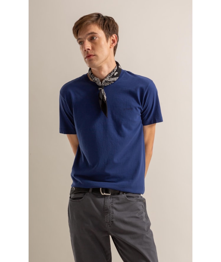 T-Shirt Mm Gd Geo Boat Cta Azul Jeans