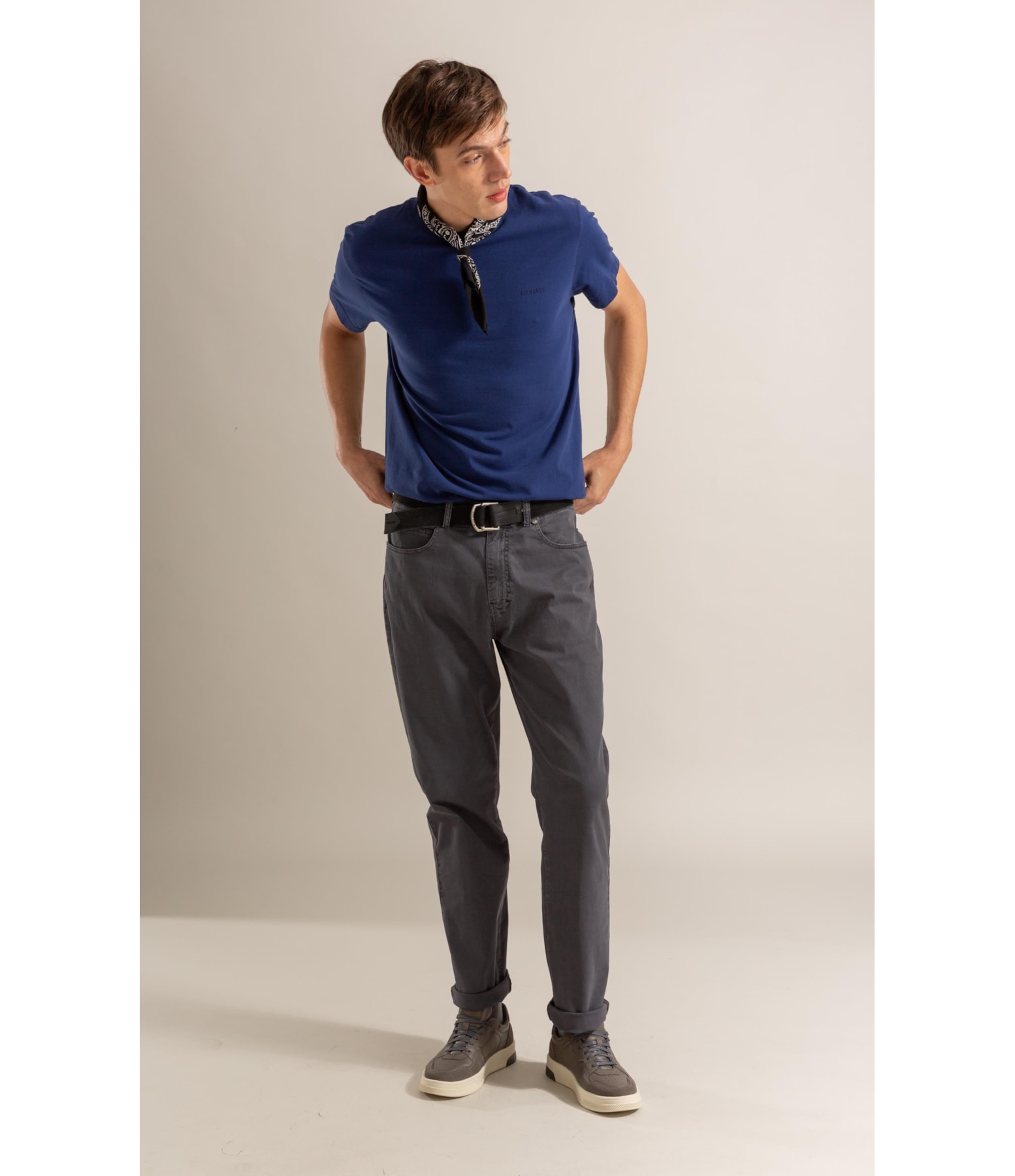 T-Shirt Mm Gd Geo Boat Cta Azul Jeans