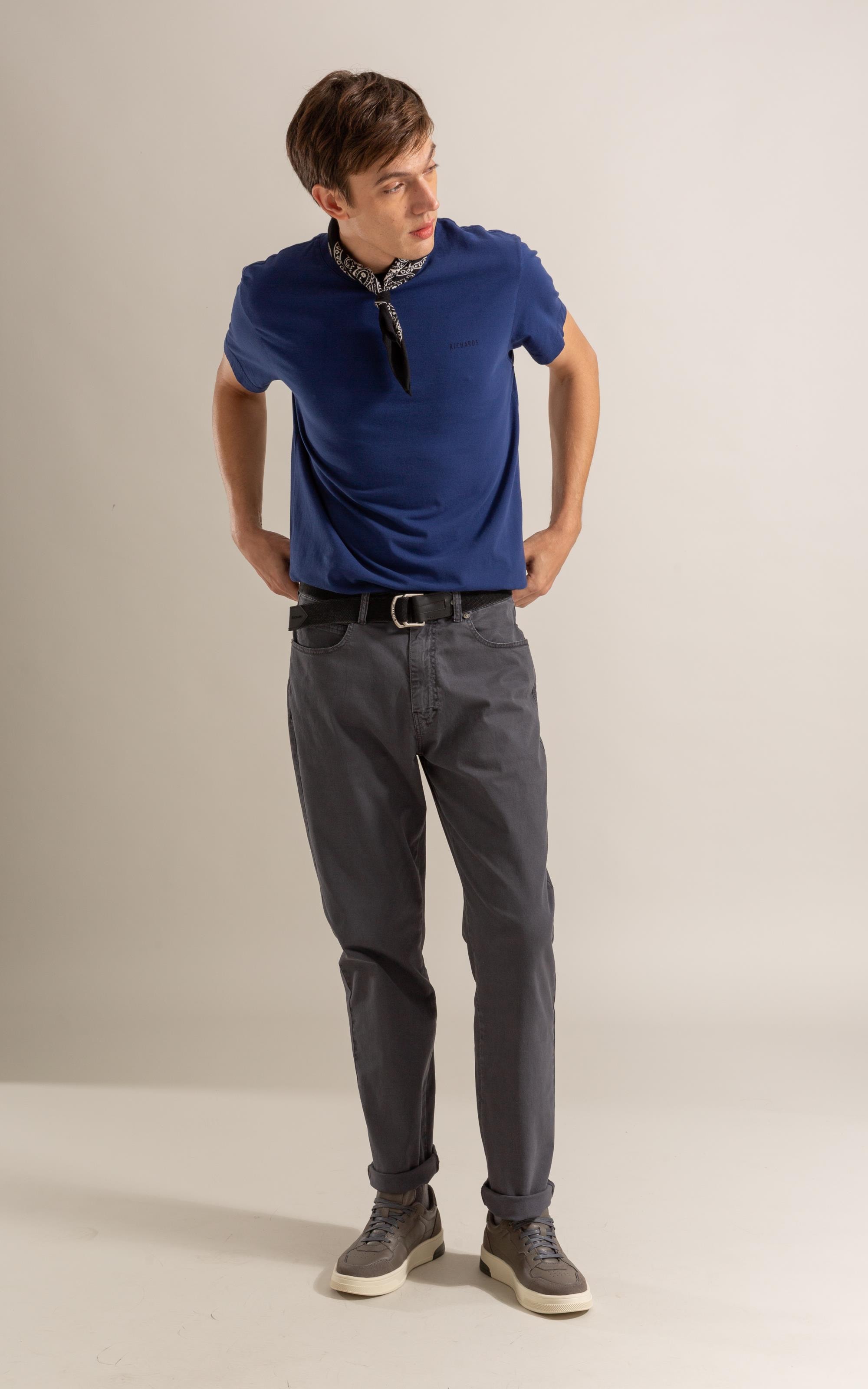 T-Shirt Mm Gd Geo Boat Cta Azul Jeans