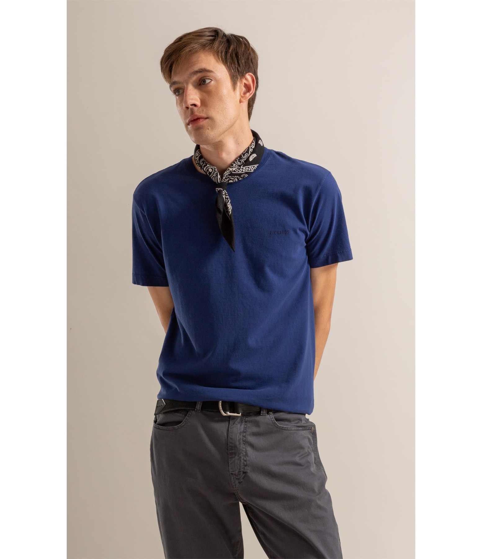 T-Shirt Mm Gd Geo Boat Cta Azul Jeans
