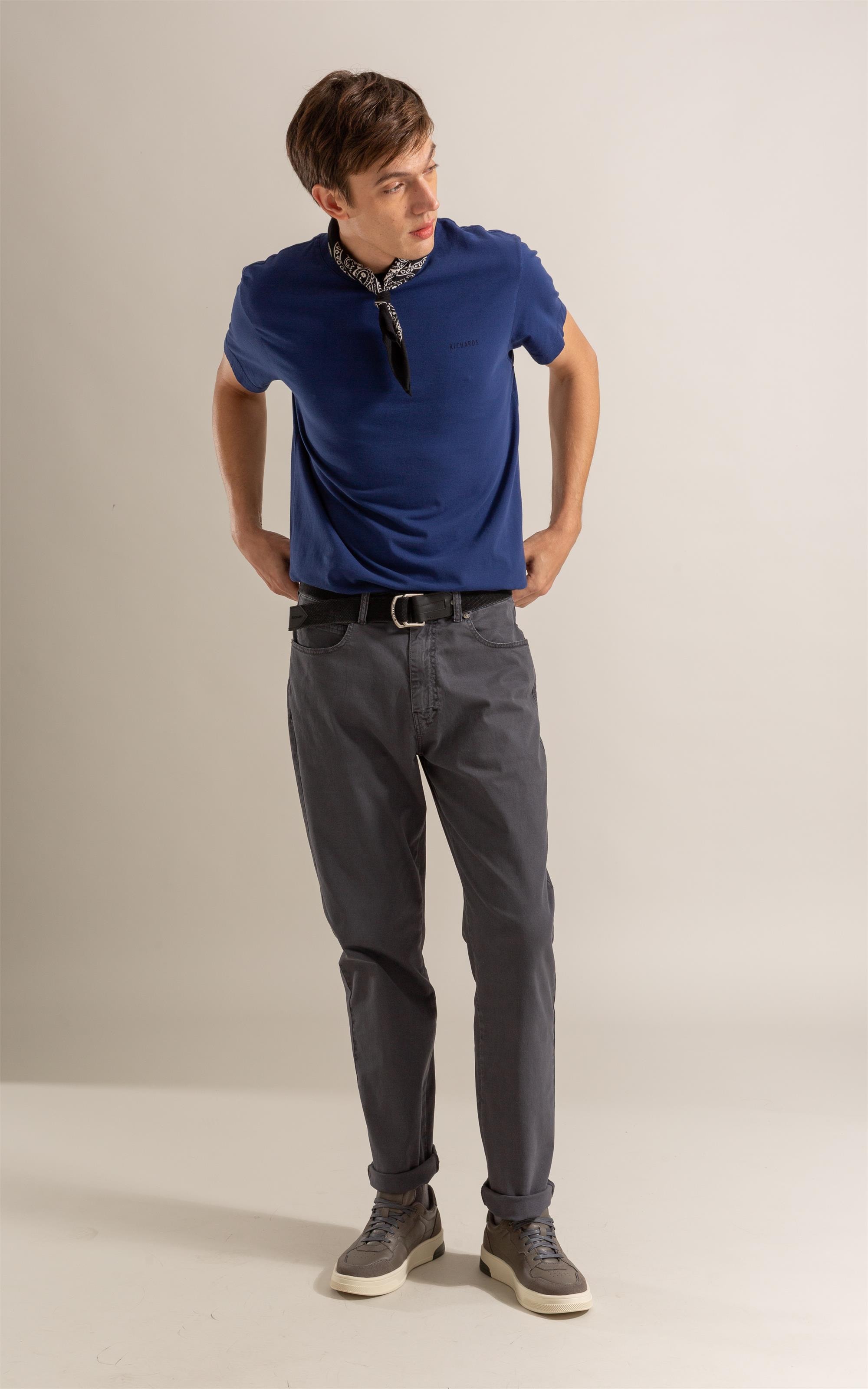 T-Shirt Mm Gd Geo Boat Cta Azul Jeans