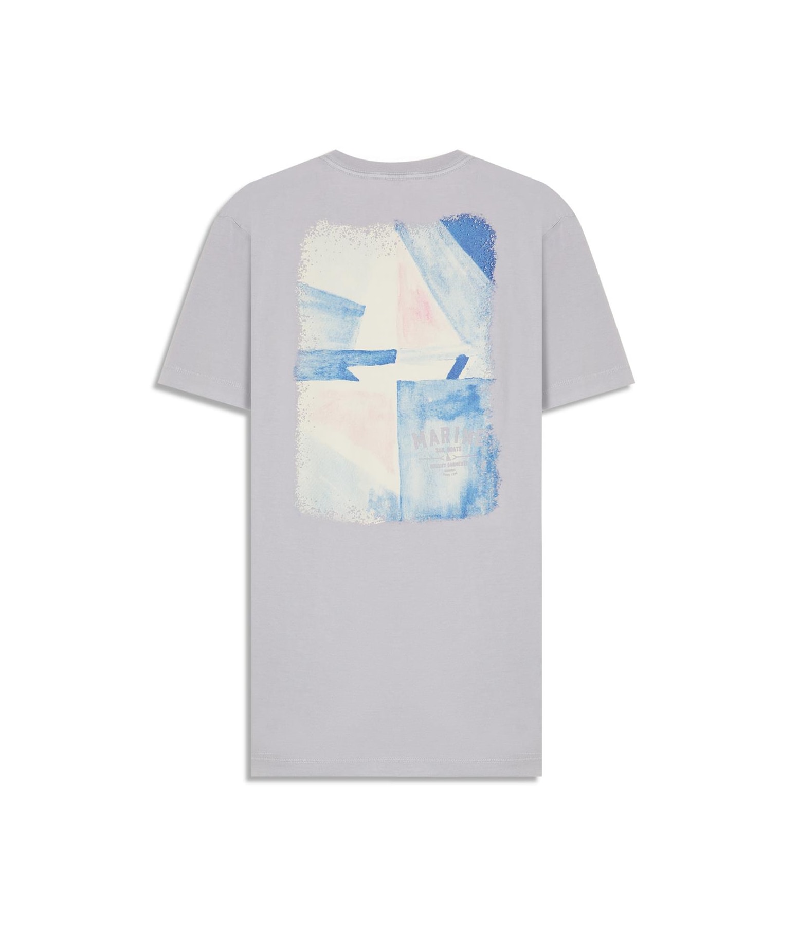 T-Shirt Mm Gd Geo Boat Cta Blue Vintage