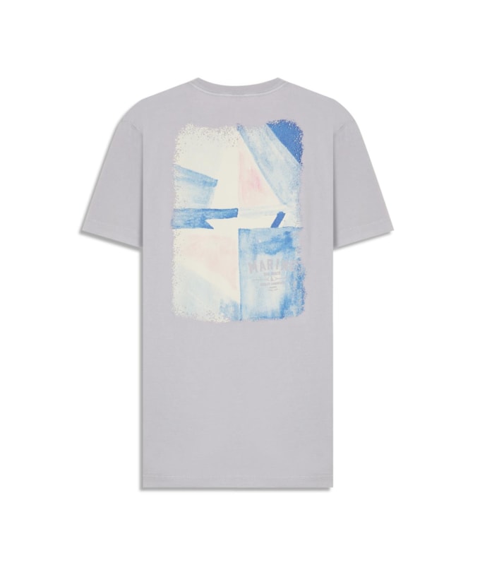 T-Shirt Mm Gd Geo Boat Cta Blue Vintage