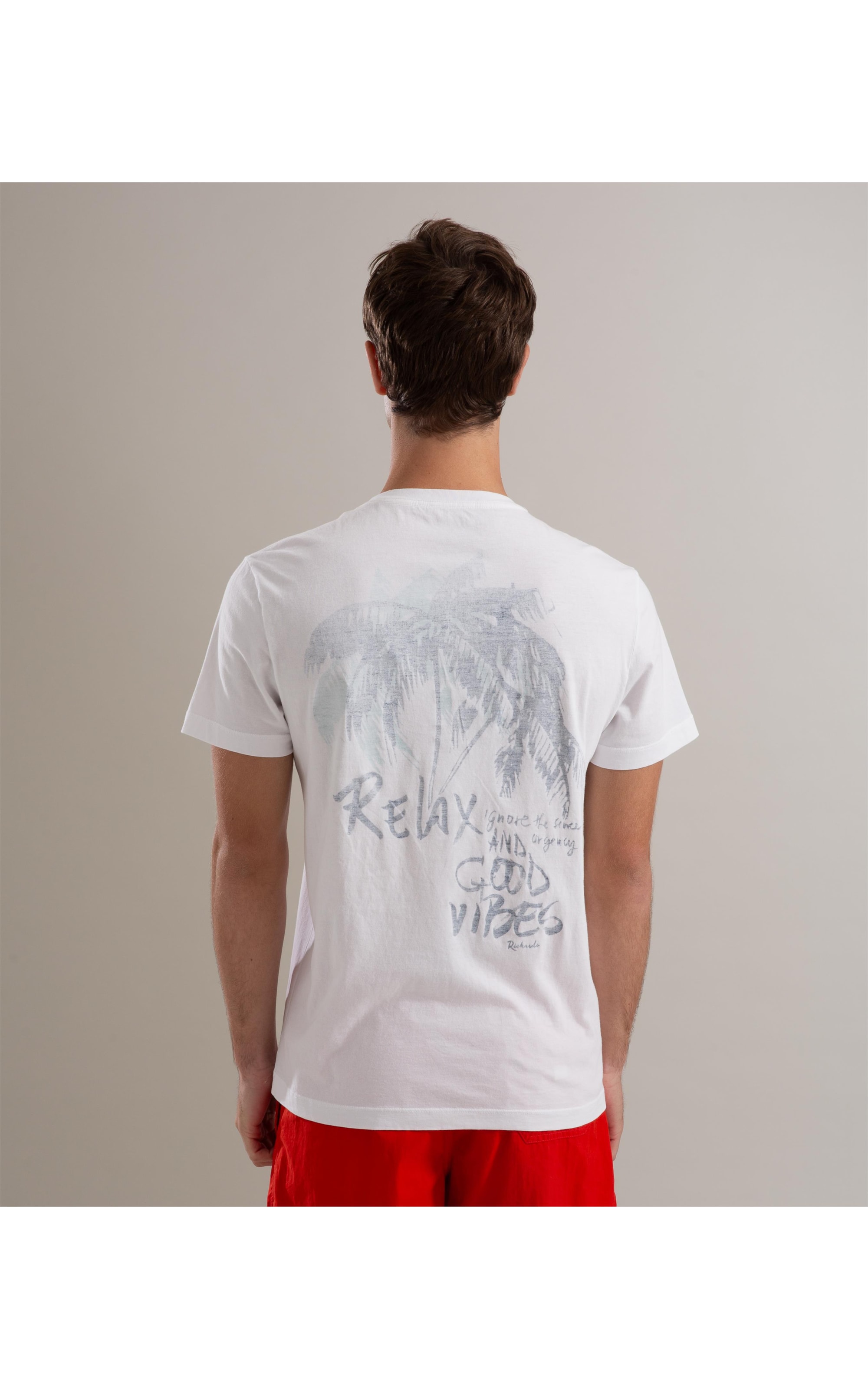 T-Shirt Mm Gd Good Vibes Branco
