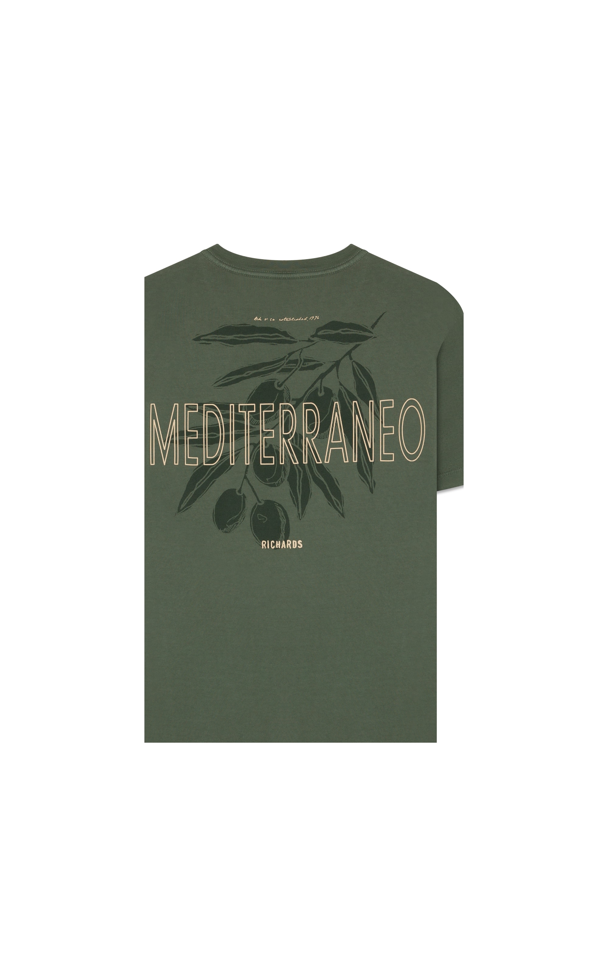 T-Shirt Mm Gd Mediterraneo Cta Verde Militar