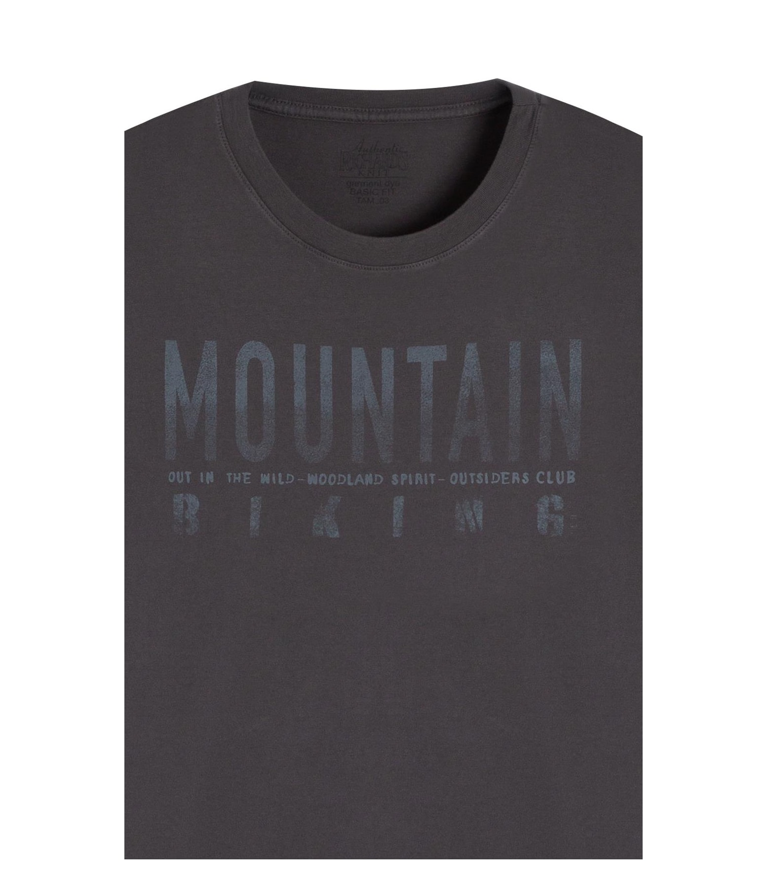 T-Shirt Mm Gd Mountain Biking Frente Plumbo