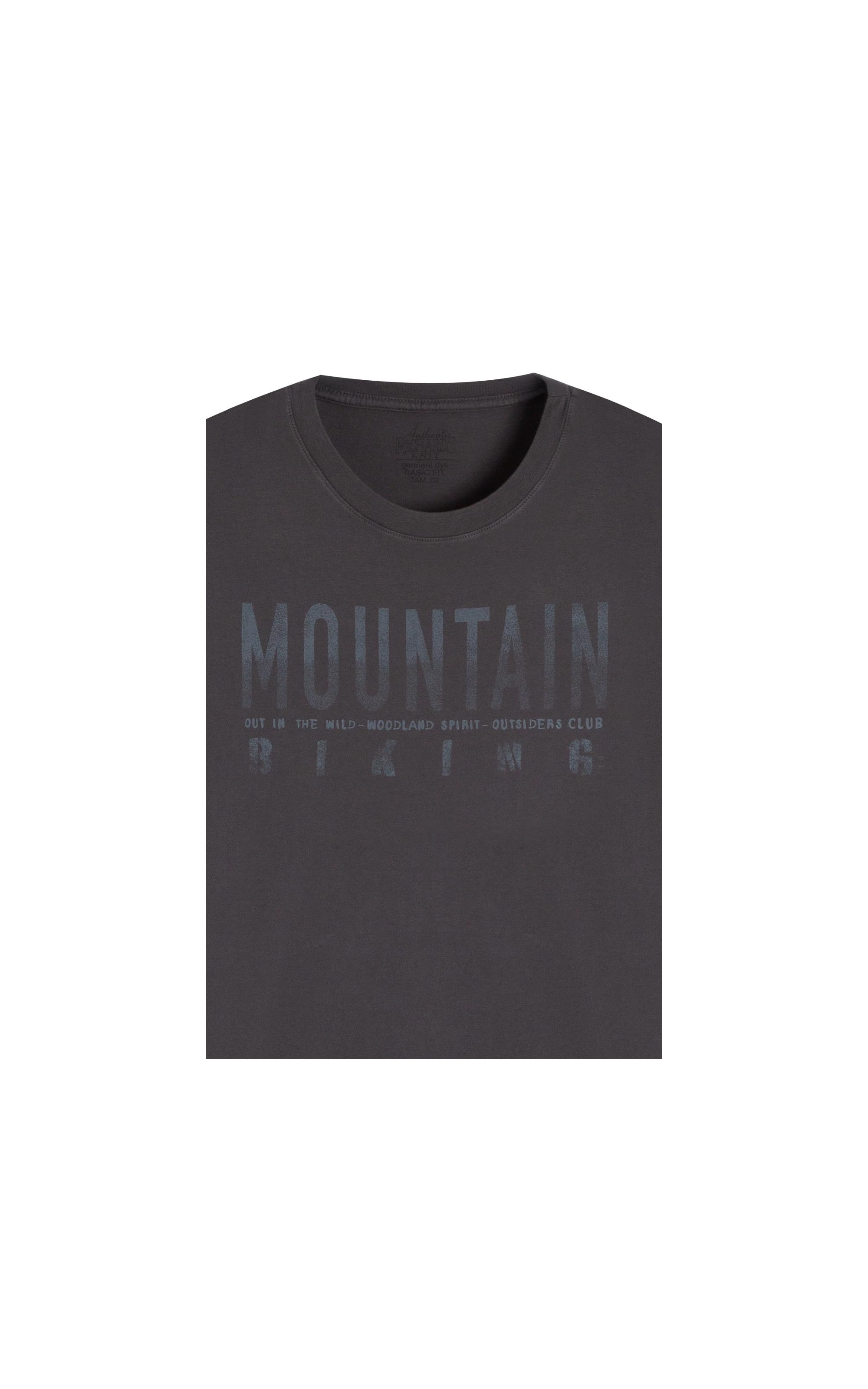 T-Shirt Mm Gd Mountain Biking Frente Plumbo