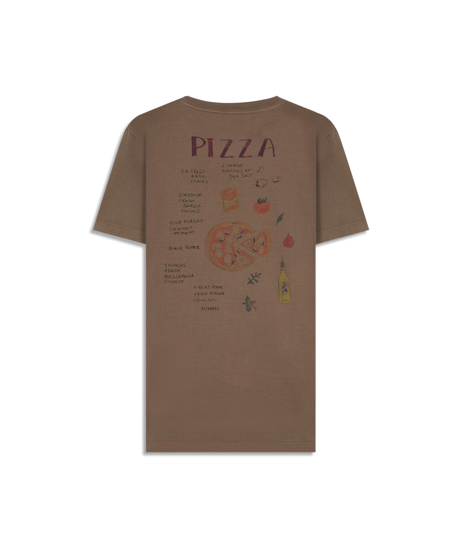 T-Shirt Mm Gd Pizza Cta Tabaco