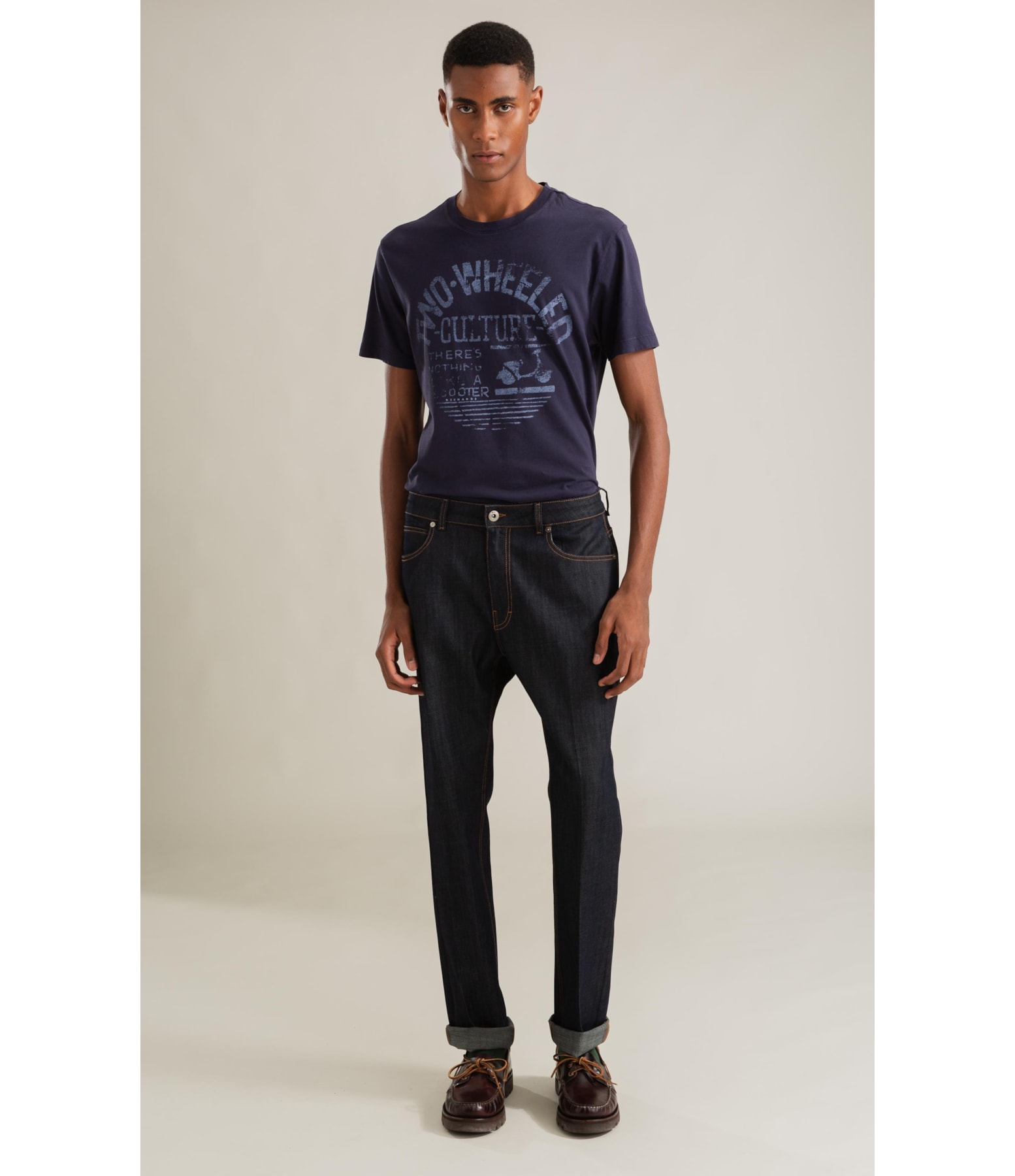 T-Shirt Mm Gd Two Weelled Frente Dark Navy