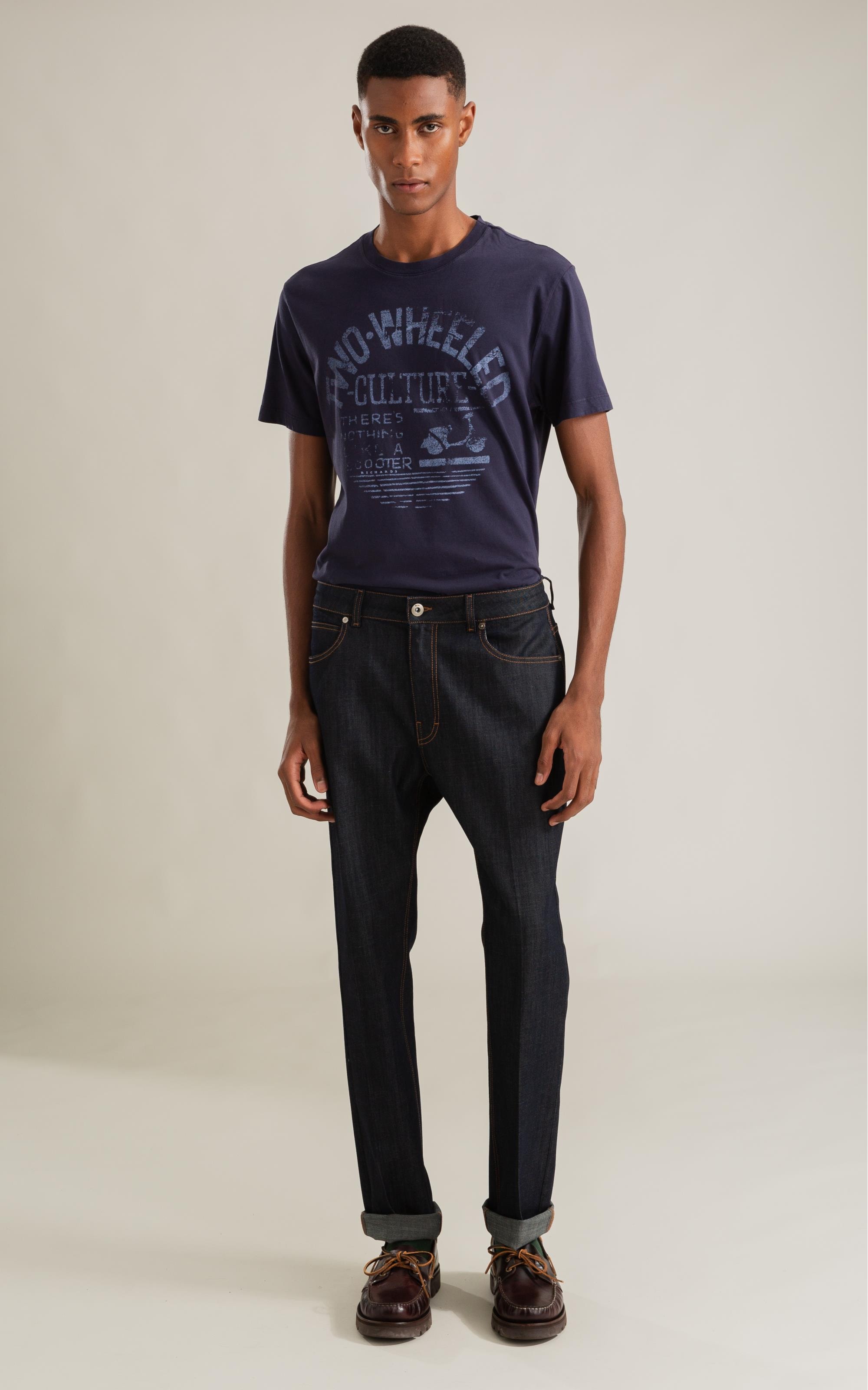 T-Shirt Mm Gd Two Weelled Frente Dark Navy