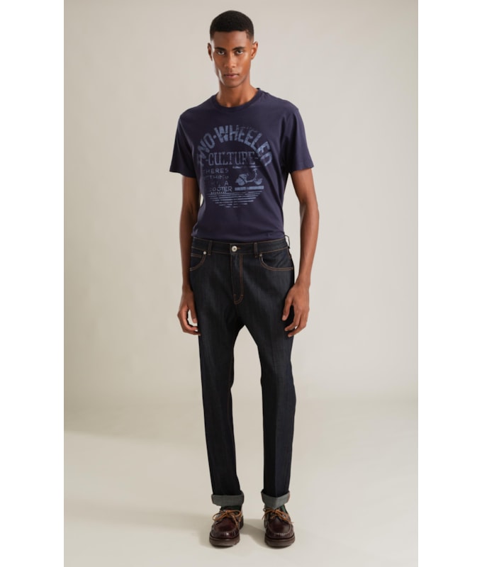 T-Shirt Mm Gd Two Weelled Frente Dark Navy