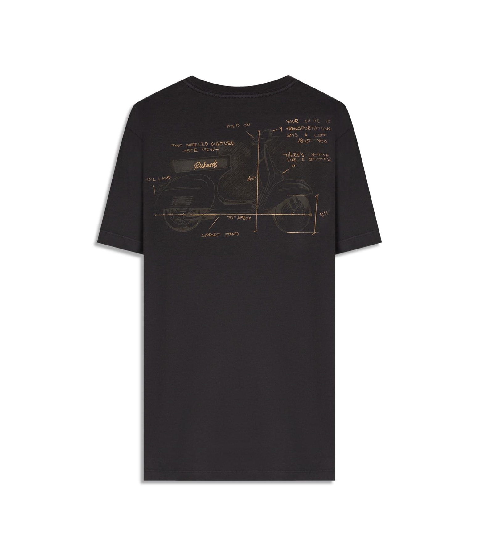 T-Shirt Mm Gd Vespa Costas Plumbo