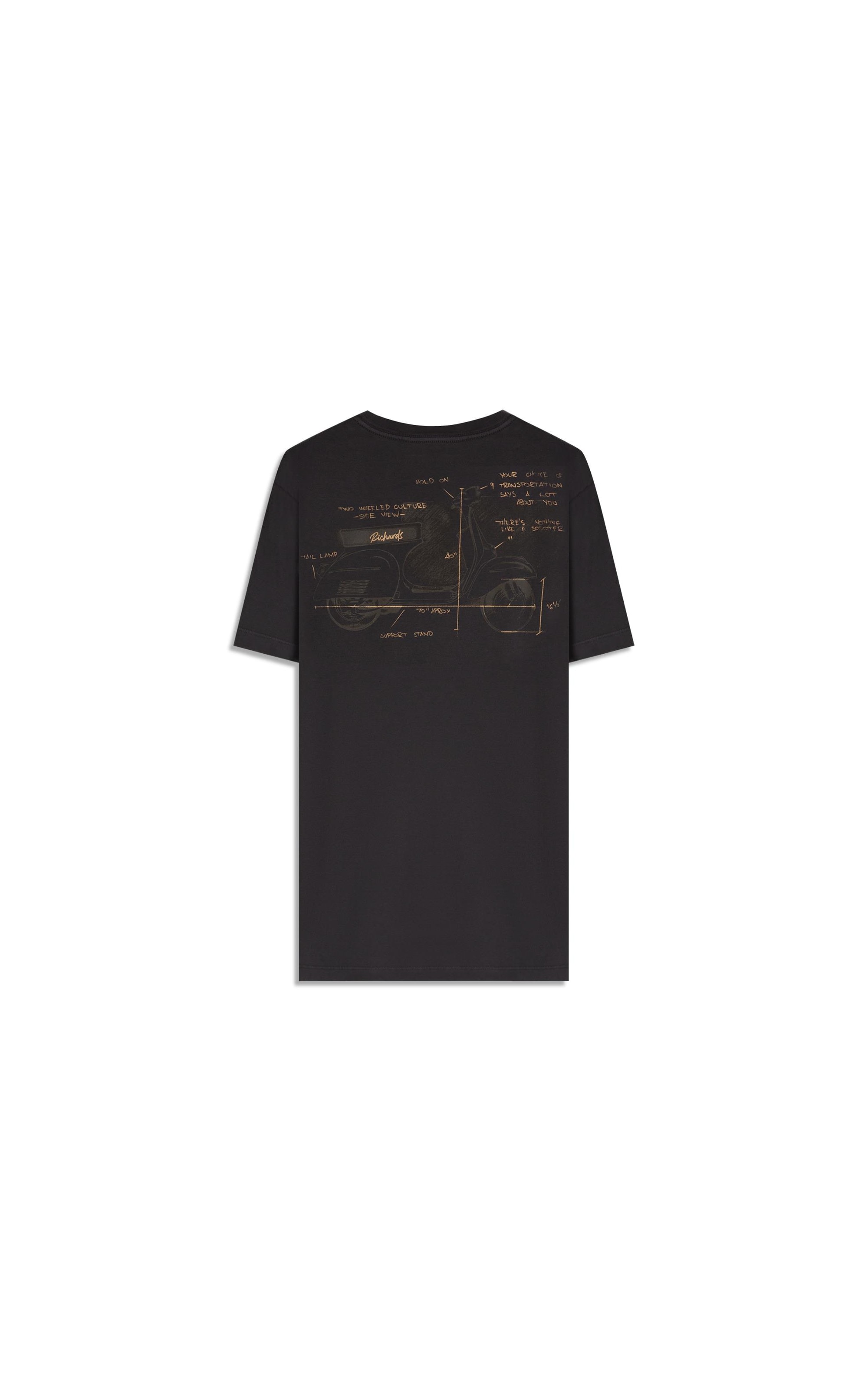 T-Shirt Mm Gd Vespa Costas Plumbo