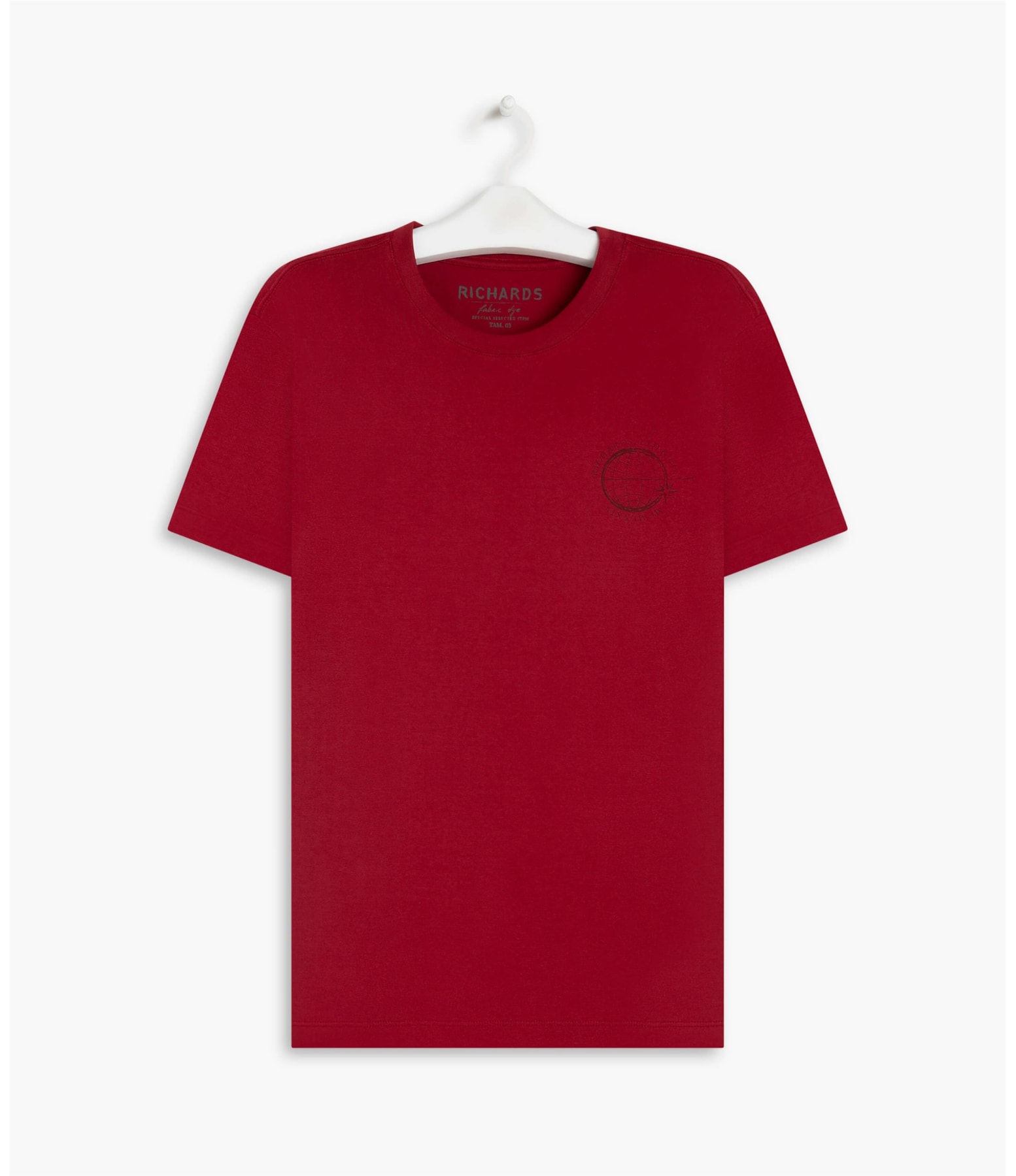 T-Shirt Mm Globo Peito Cereja