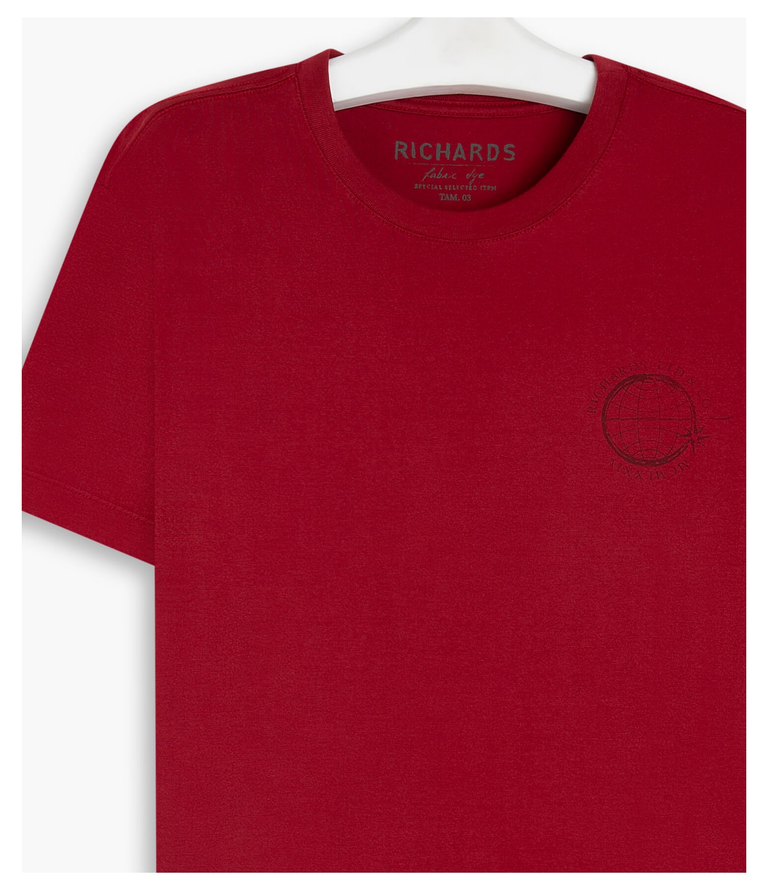 T-Shirt Mm Globo Peito Cereja
