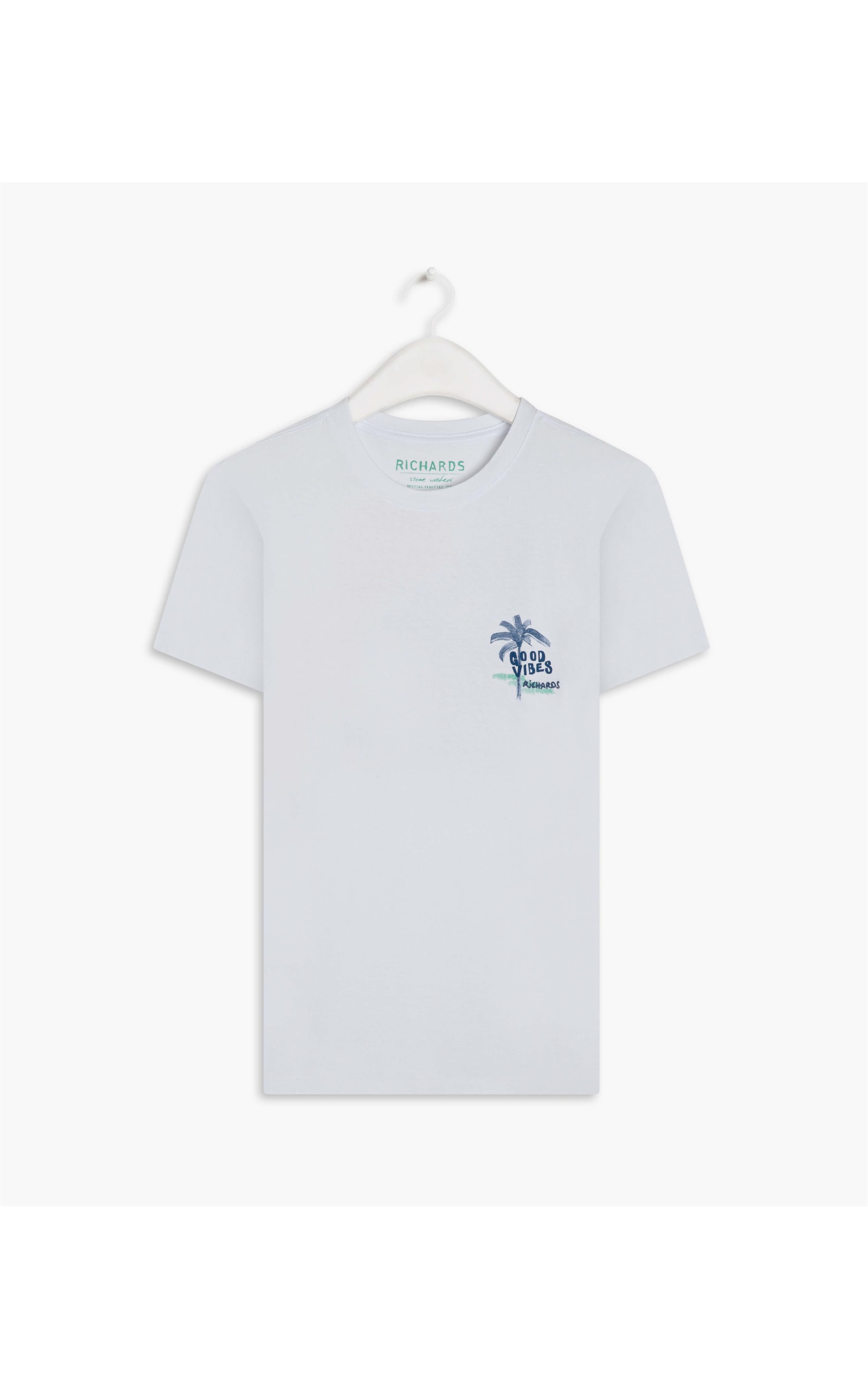 T-Shirt Mm Good Vides Island Branco