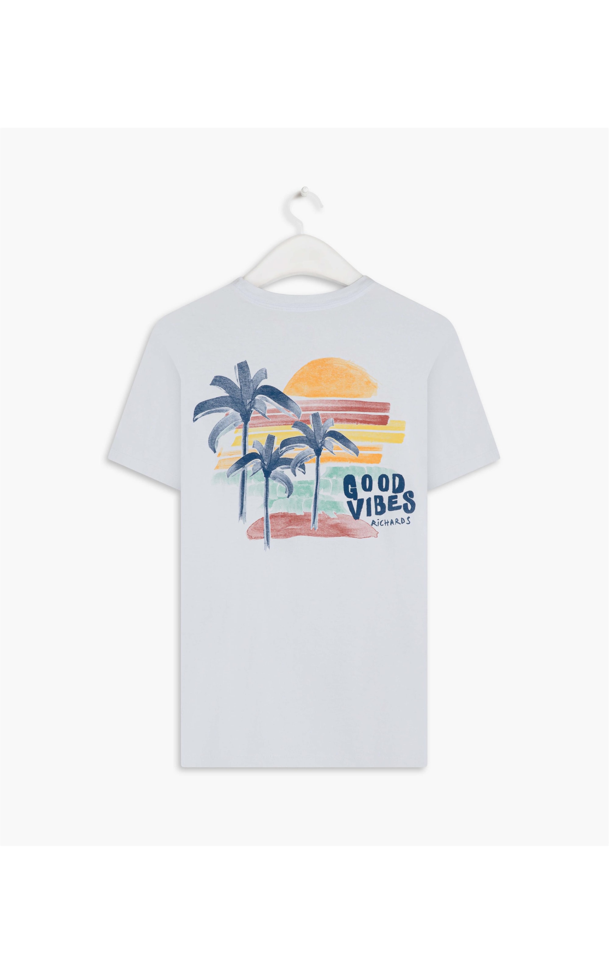 T-Shirt Mm Good Vides Island Branco