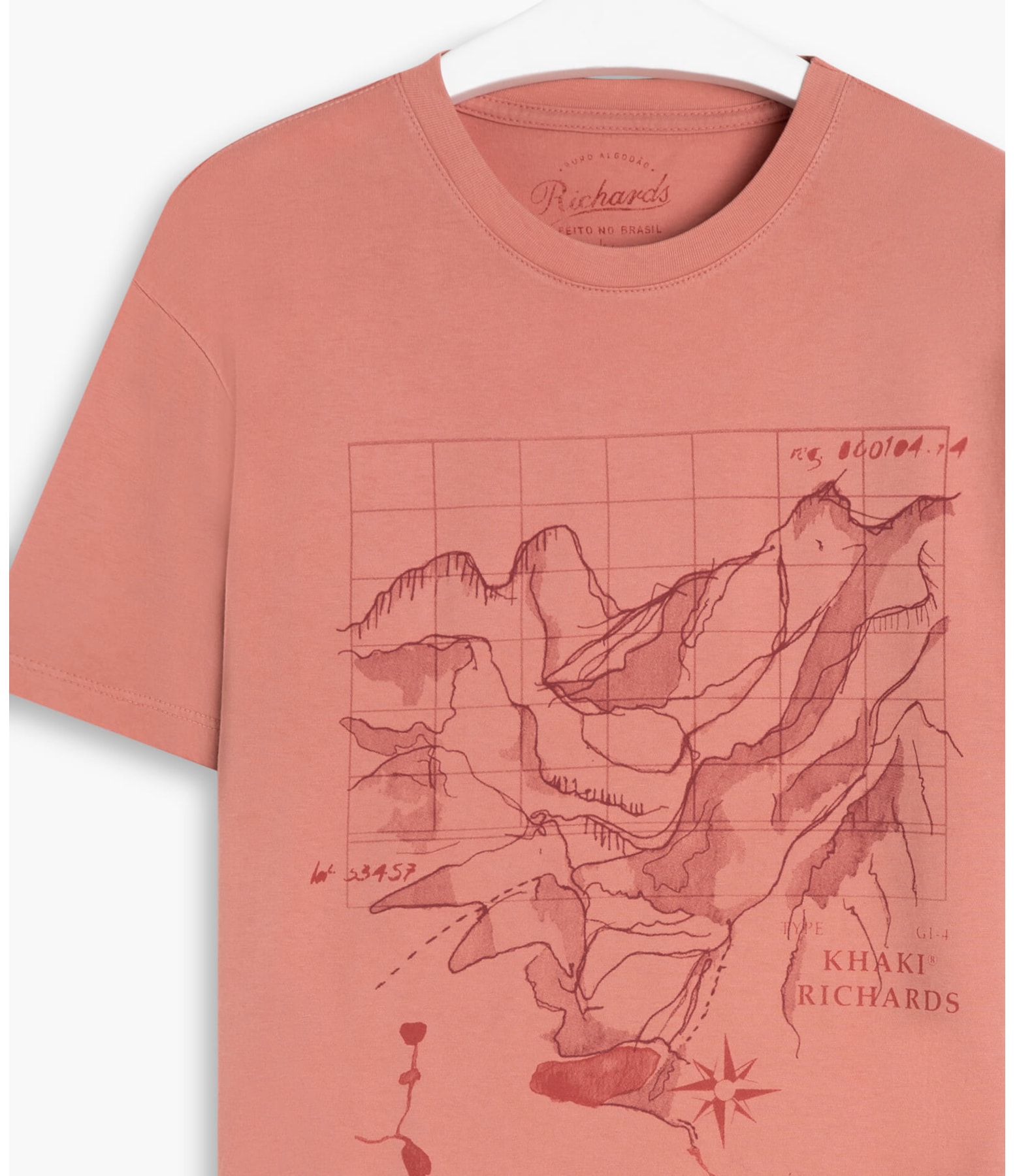 T-Shirt Mm Grid Montanhas Mc Blush