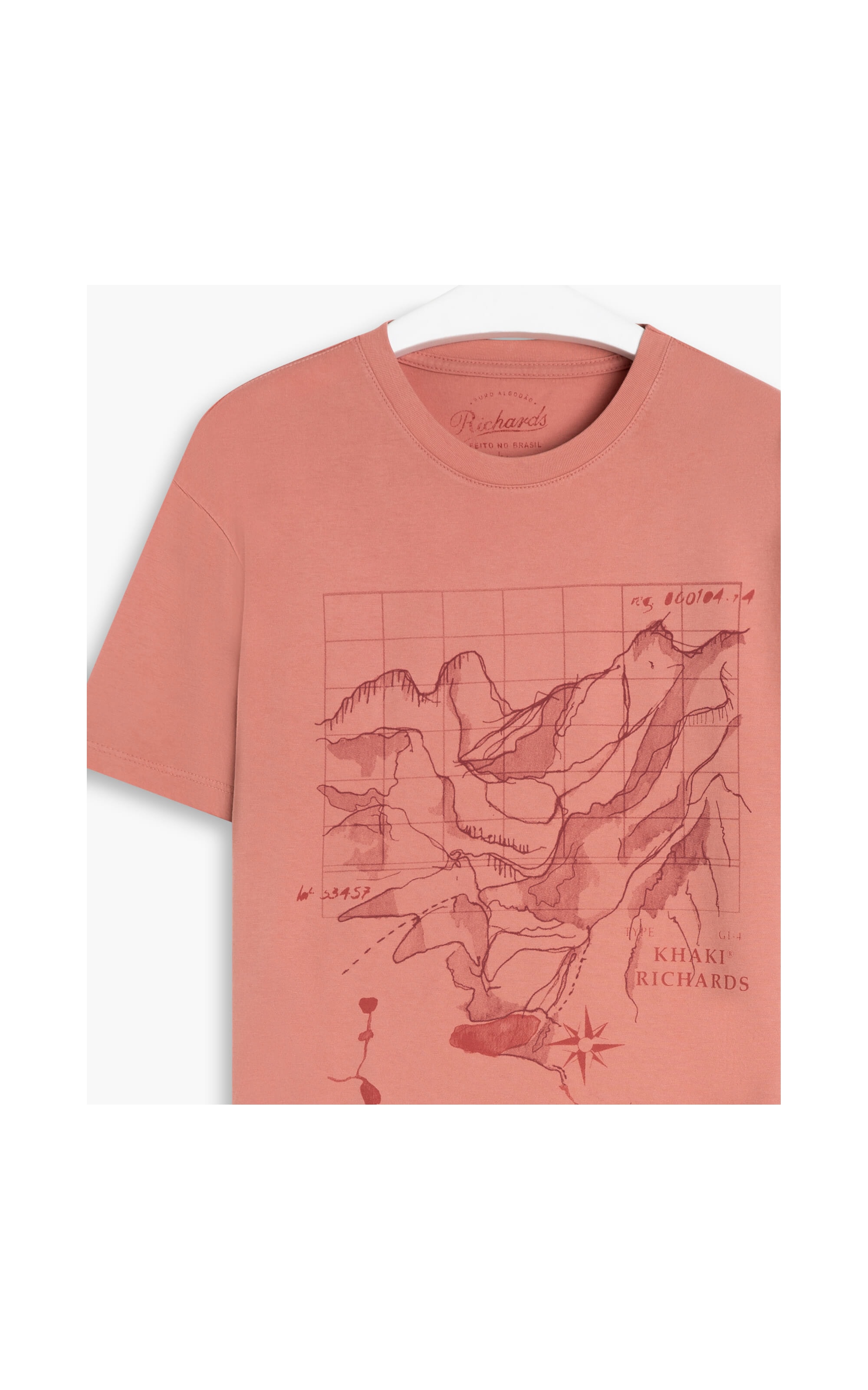 T-Shirt Mm Grid Montanhas Mc Blush