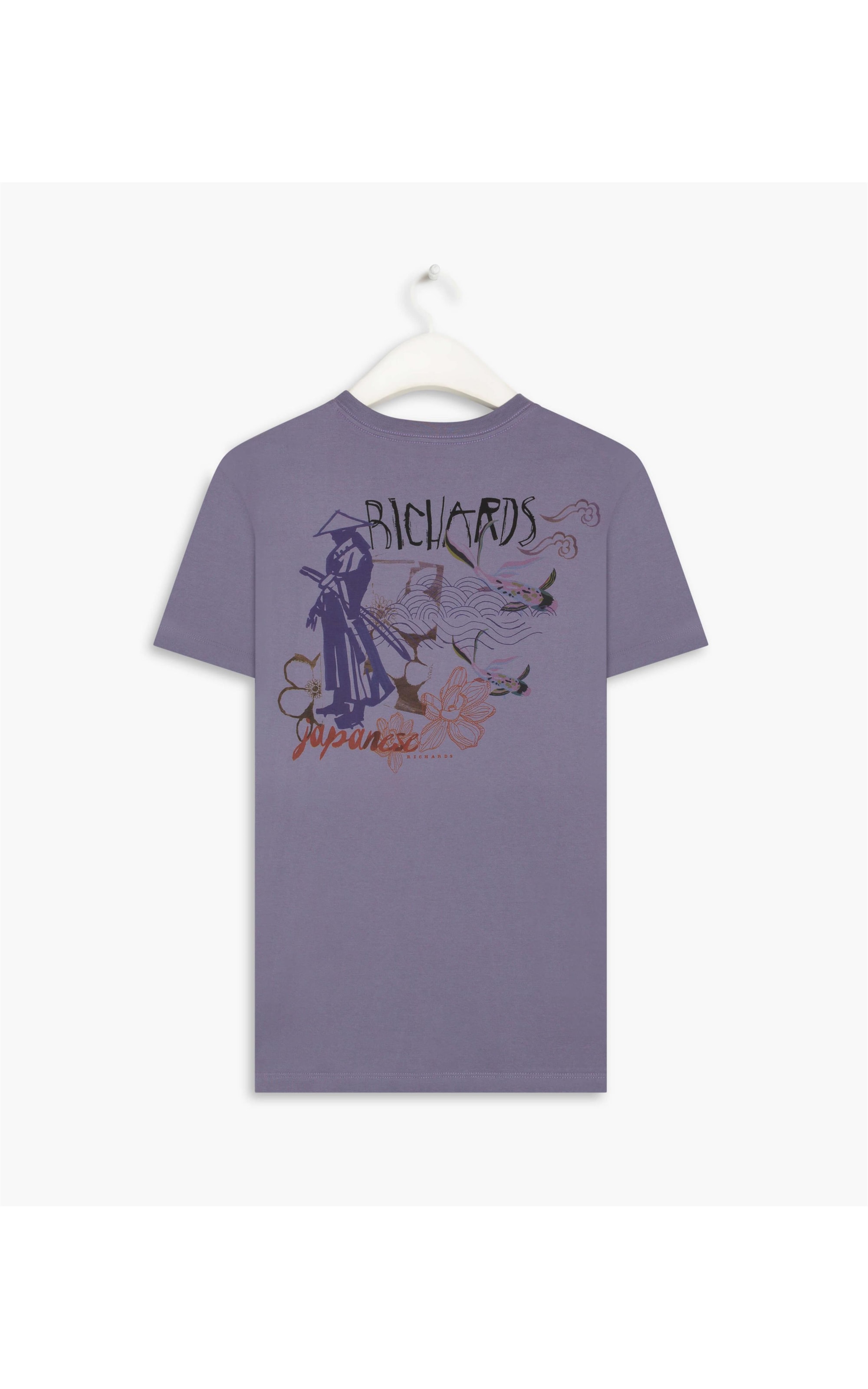 T-Shirt Mm Japanese Poster Azul Pervante