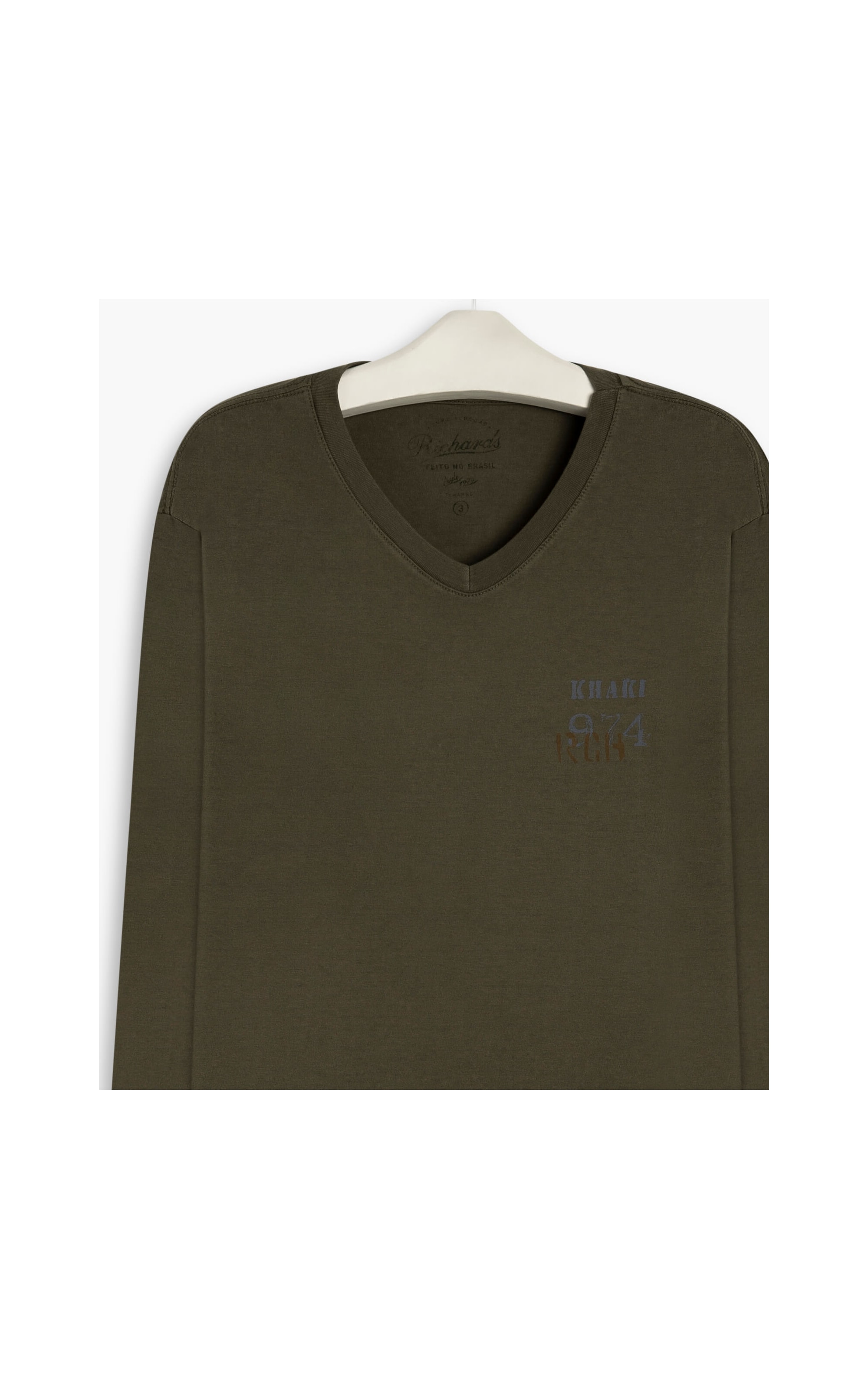 T-Shirt Mm Khaki Paragrafo Ml Verde Army