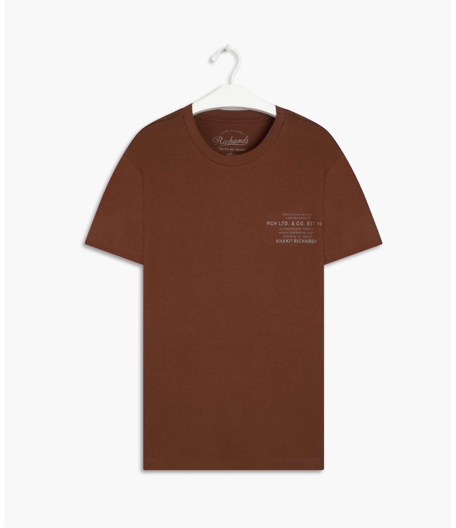 T-Shirt Mm Khaki Richards Marrom
