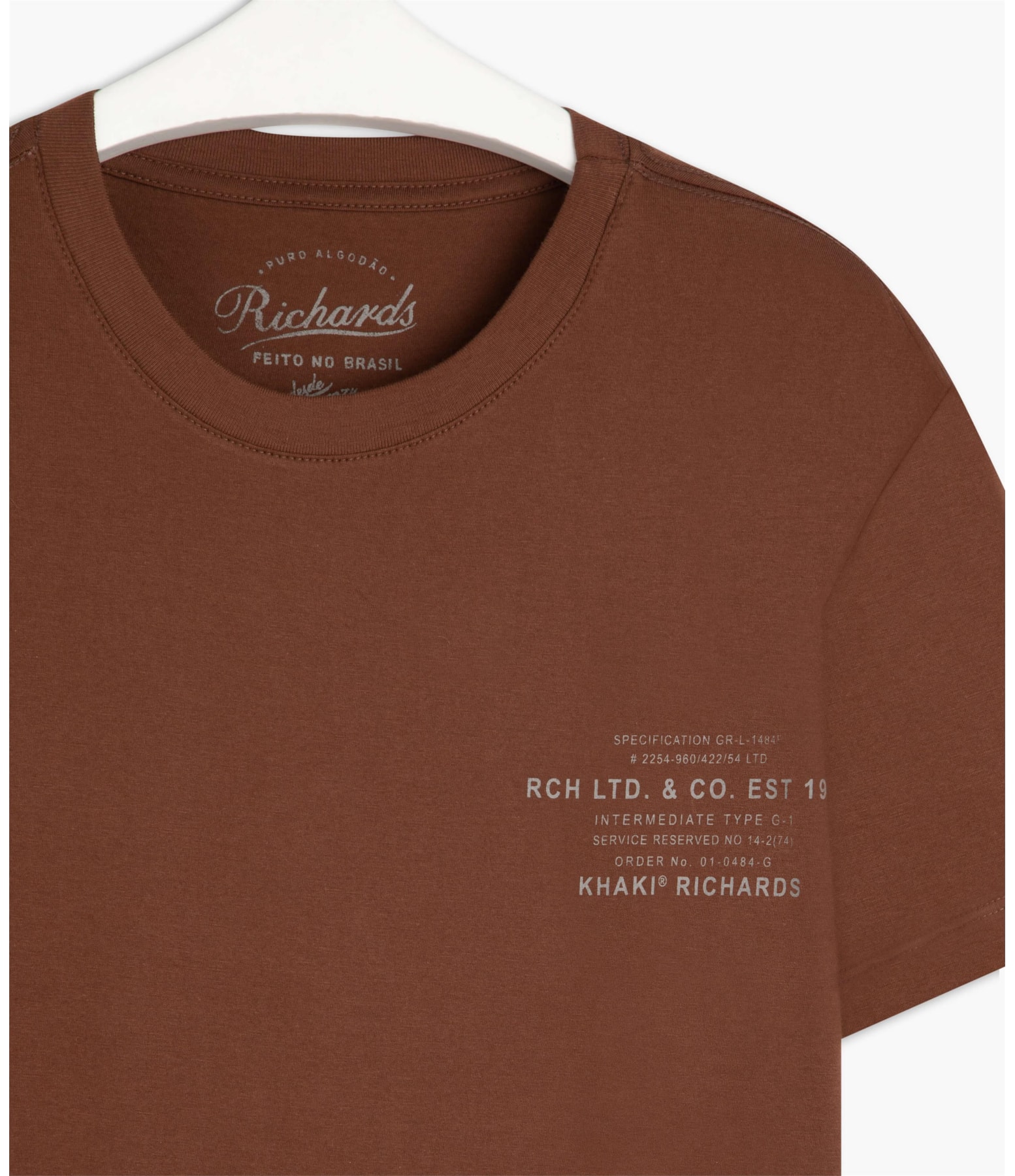 T-Shirt Mm Khaki Richards Marrom