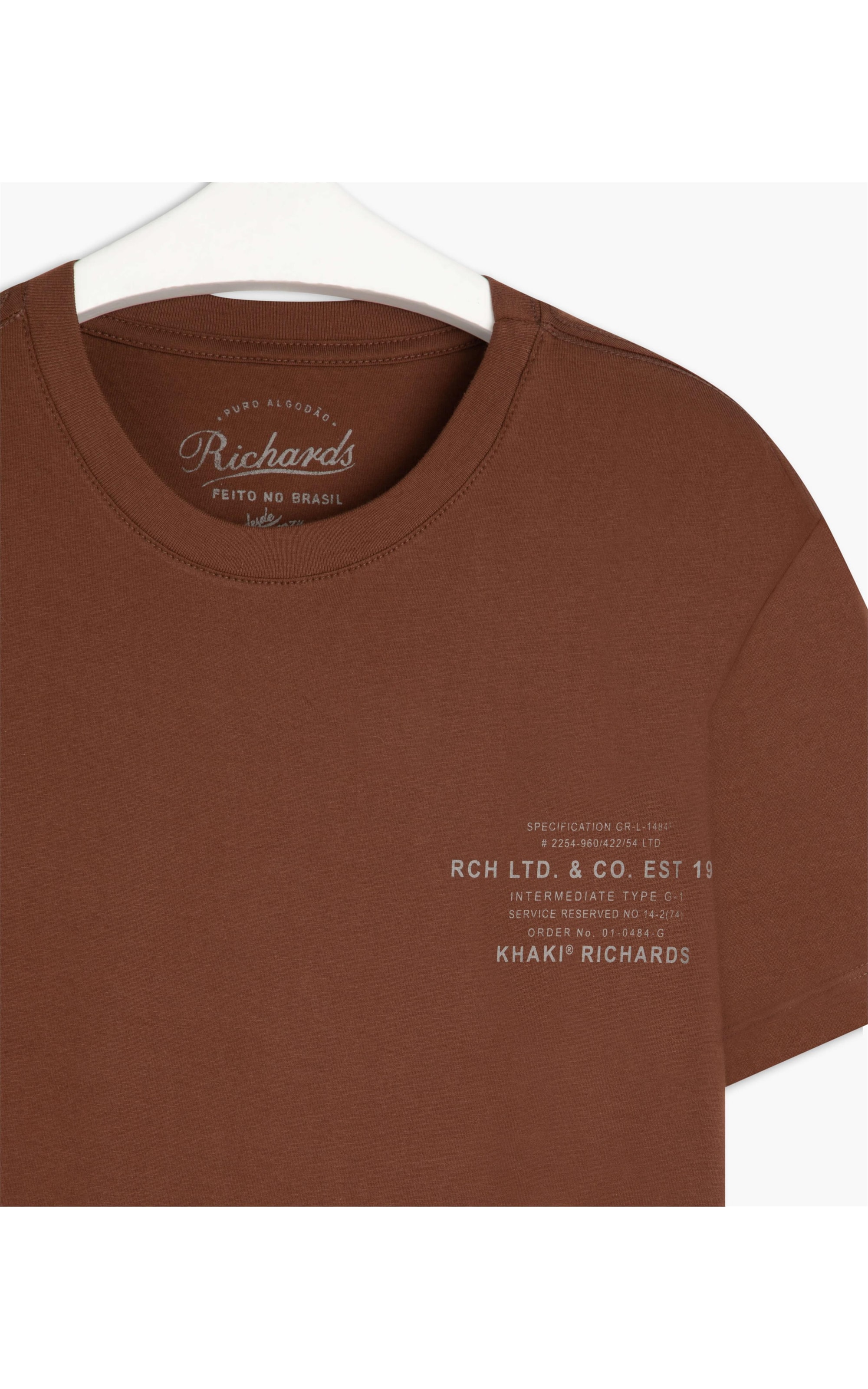 T-Shirt Mm Khaki Richards Marrom