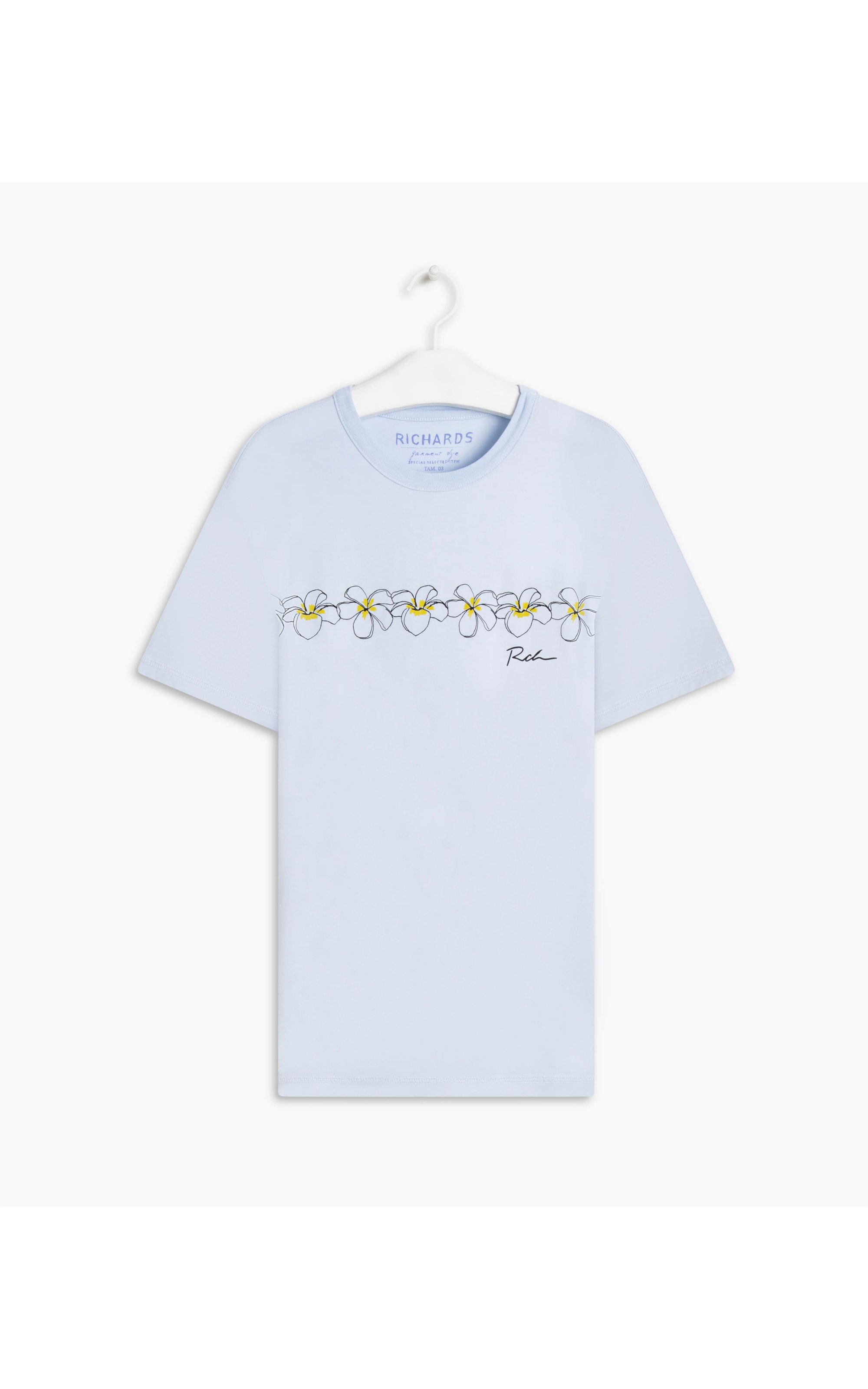 T-Shirt Mm La Ora Azul Claro