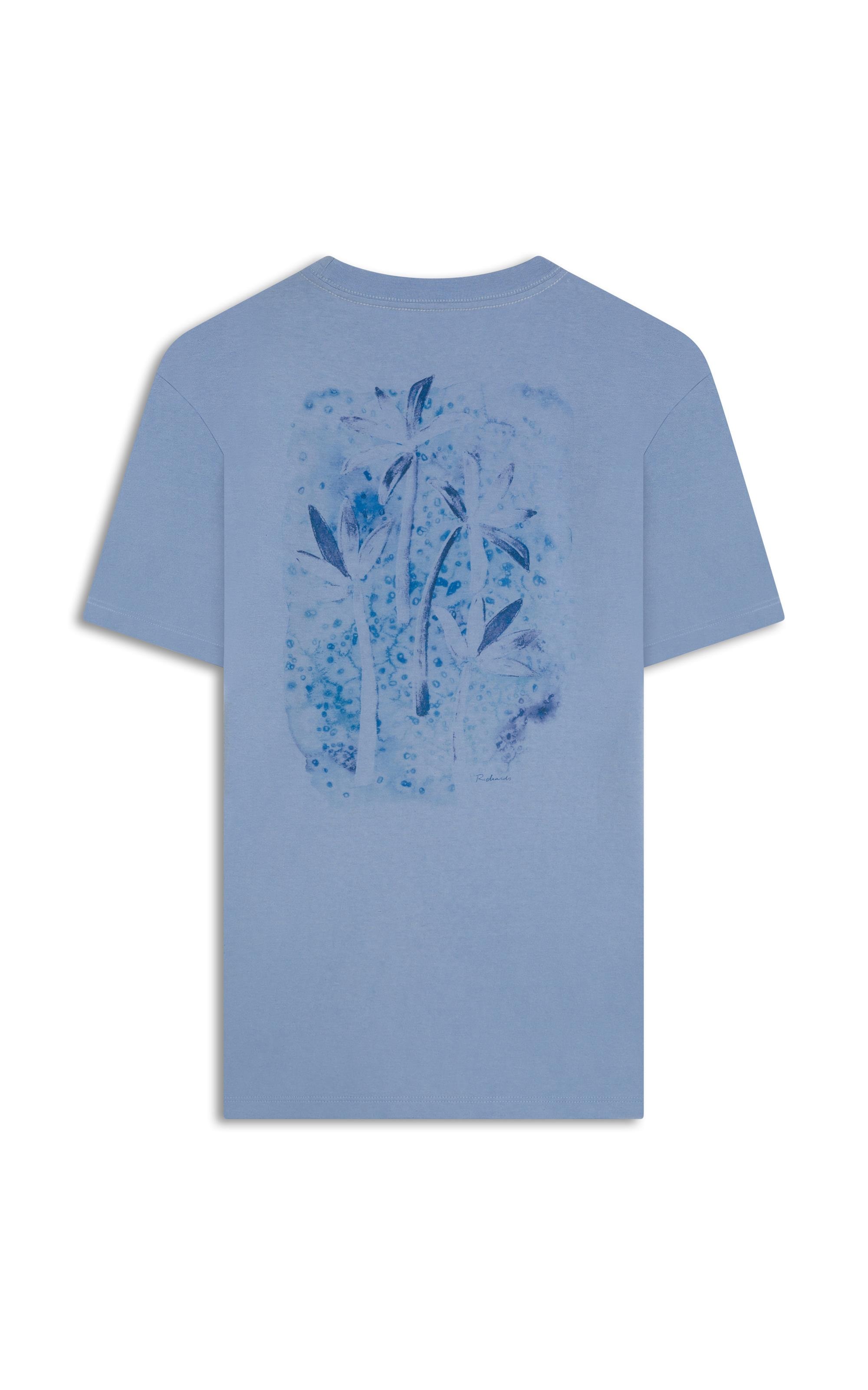 T-Shirt Mm Linen Ethereal Costas Bf Azul Chofer