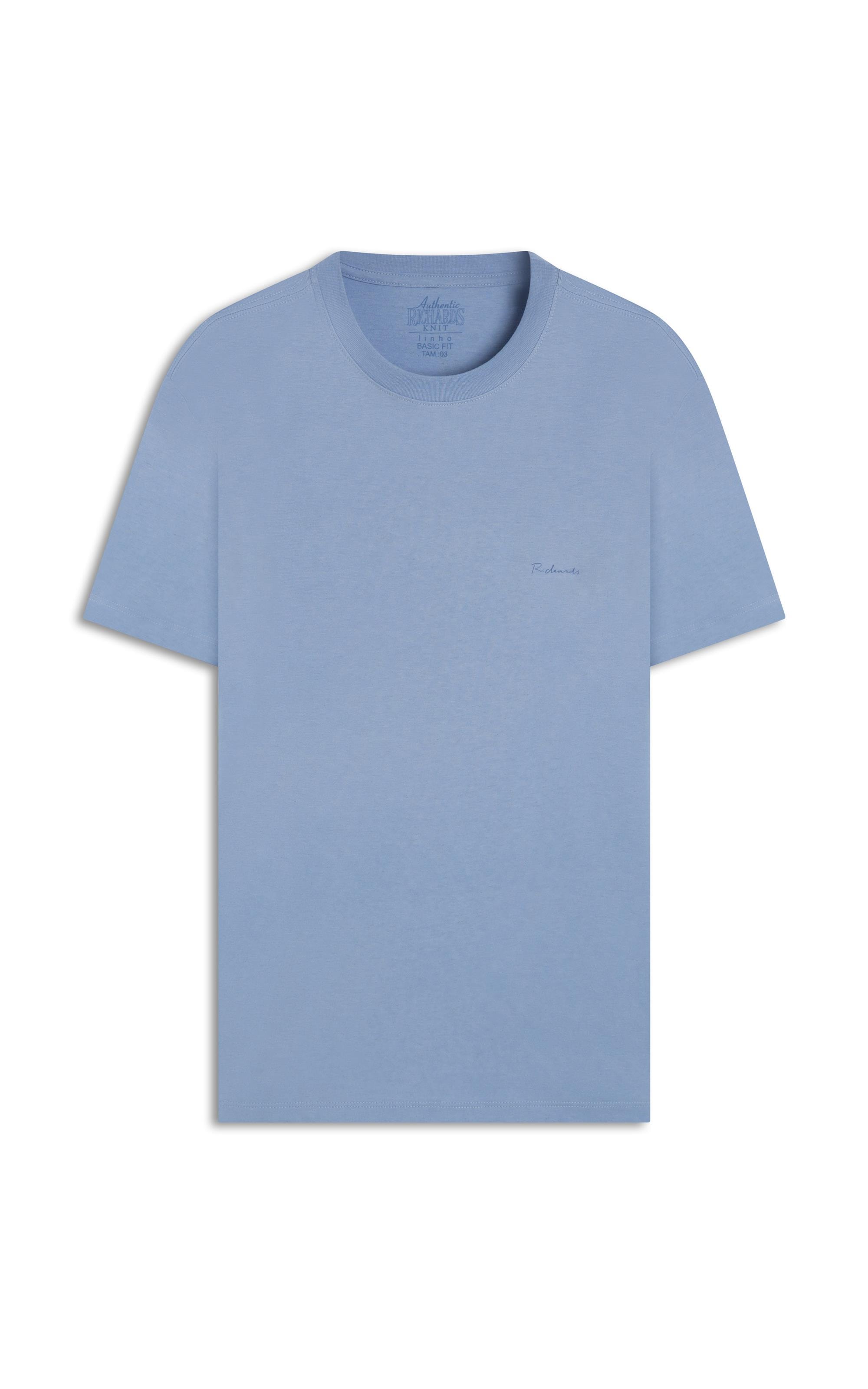 T-Shirt Mm Linen Ethereal Costas Bf Azul Chofer
