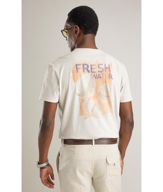 T-Shirt Mm Linen Fresh Water Costas Bf Silver