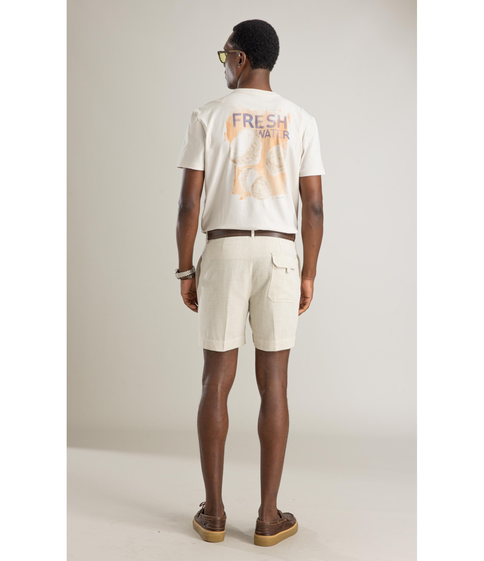 T-Shirt Mm Linen Fresh Water Costas Bf Silver