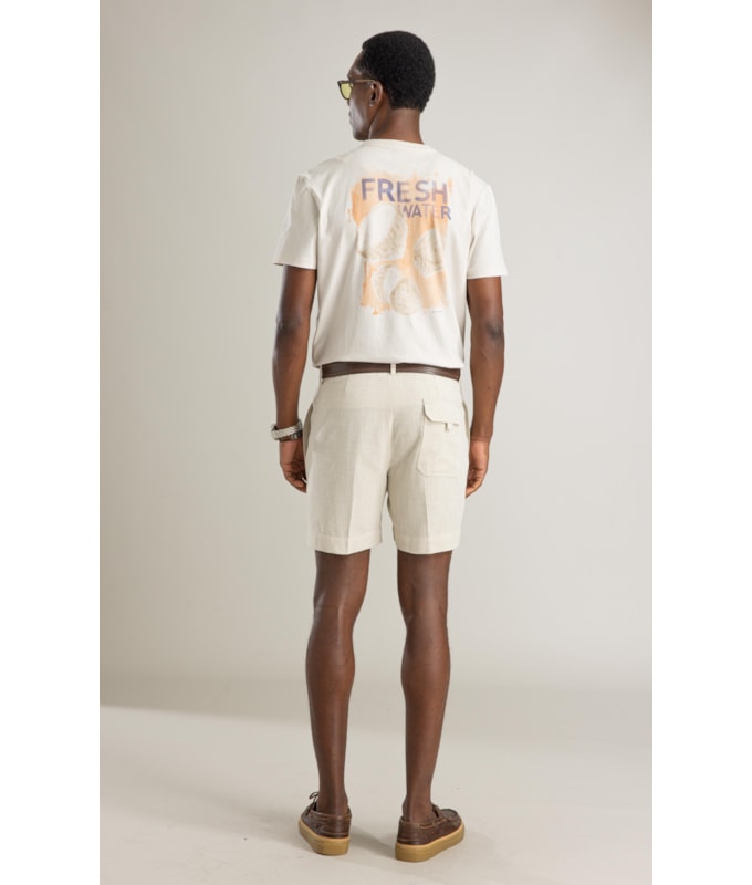 T-Shirt Mm Linen Fresh Water Costas Bf Silver