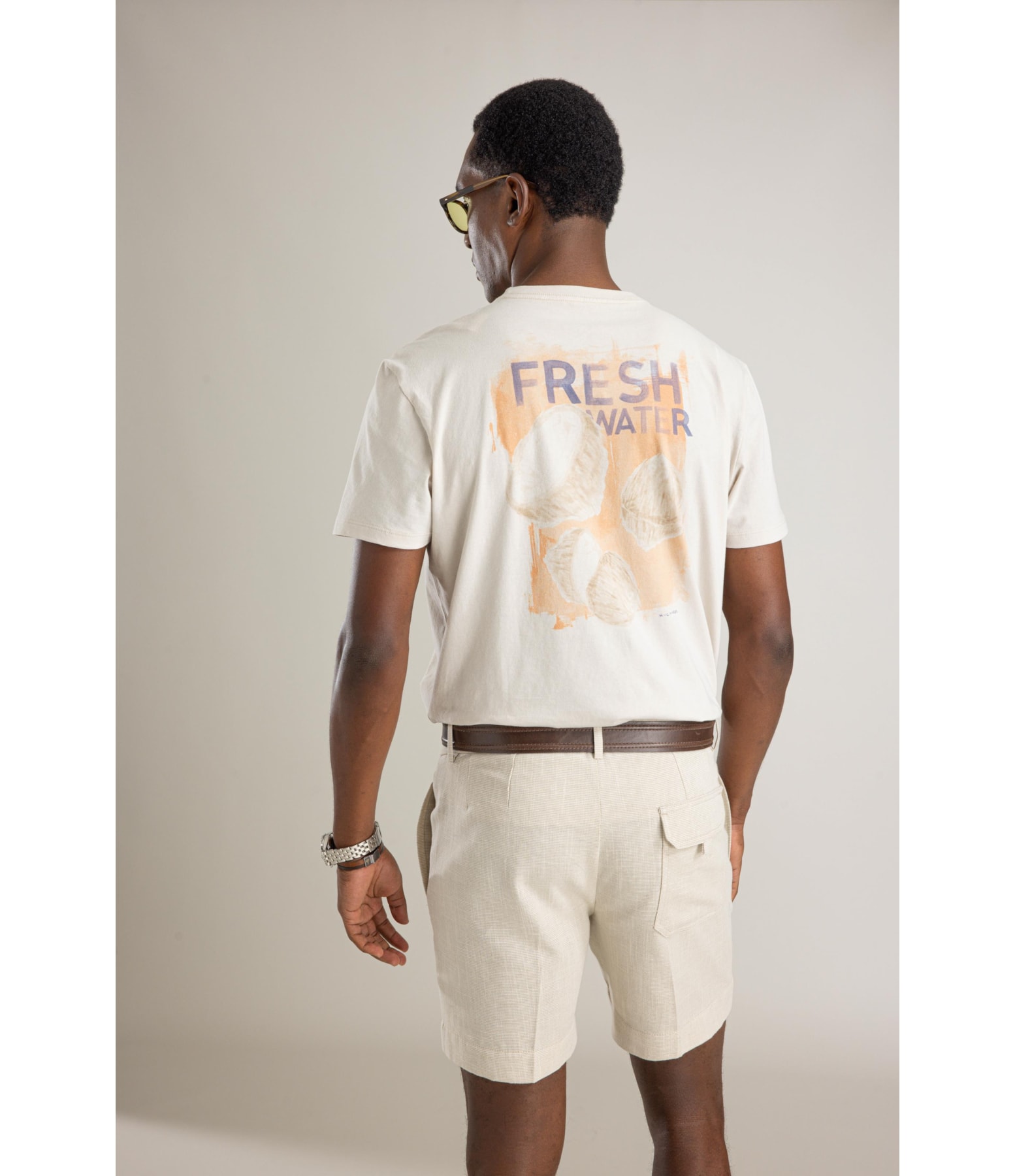 T-Shirt Mm Linen Fresh Water Costas Bf Silver