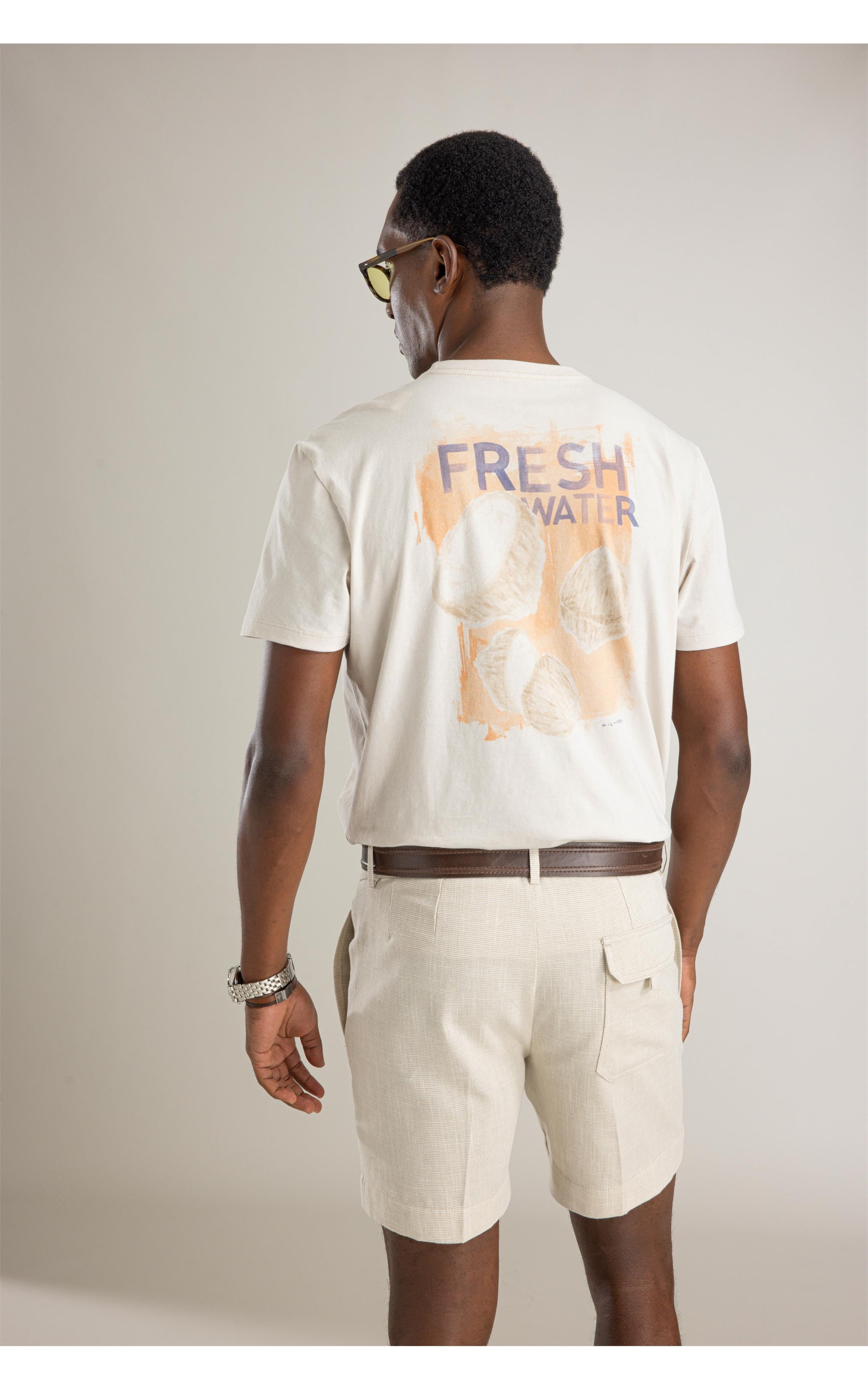 T-Shirt Mm Linen Fresh Water Costas Bf Silver