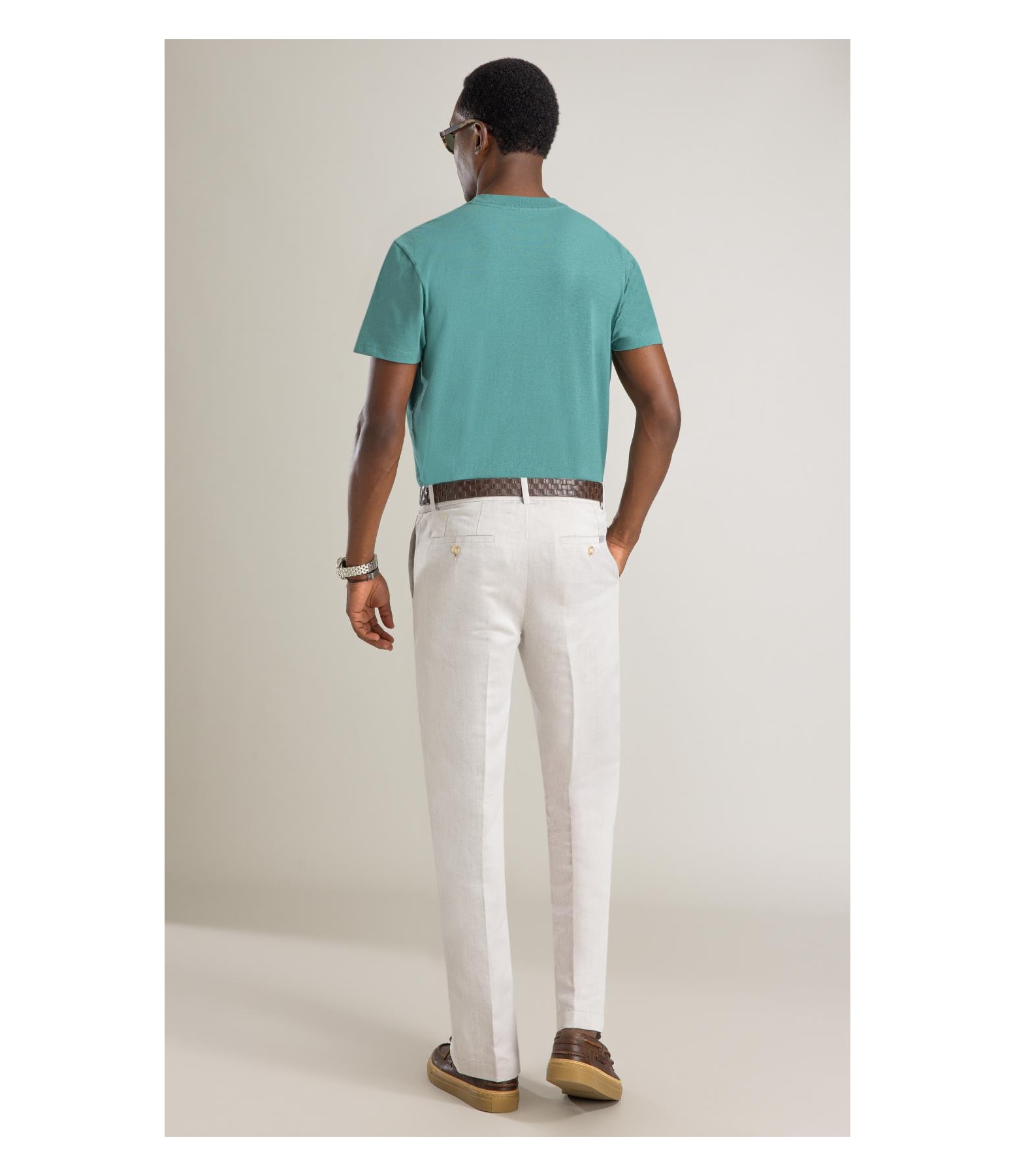 T-Shirt Mm Linen Mc Bf  Esmeralda