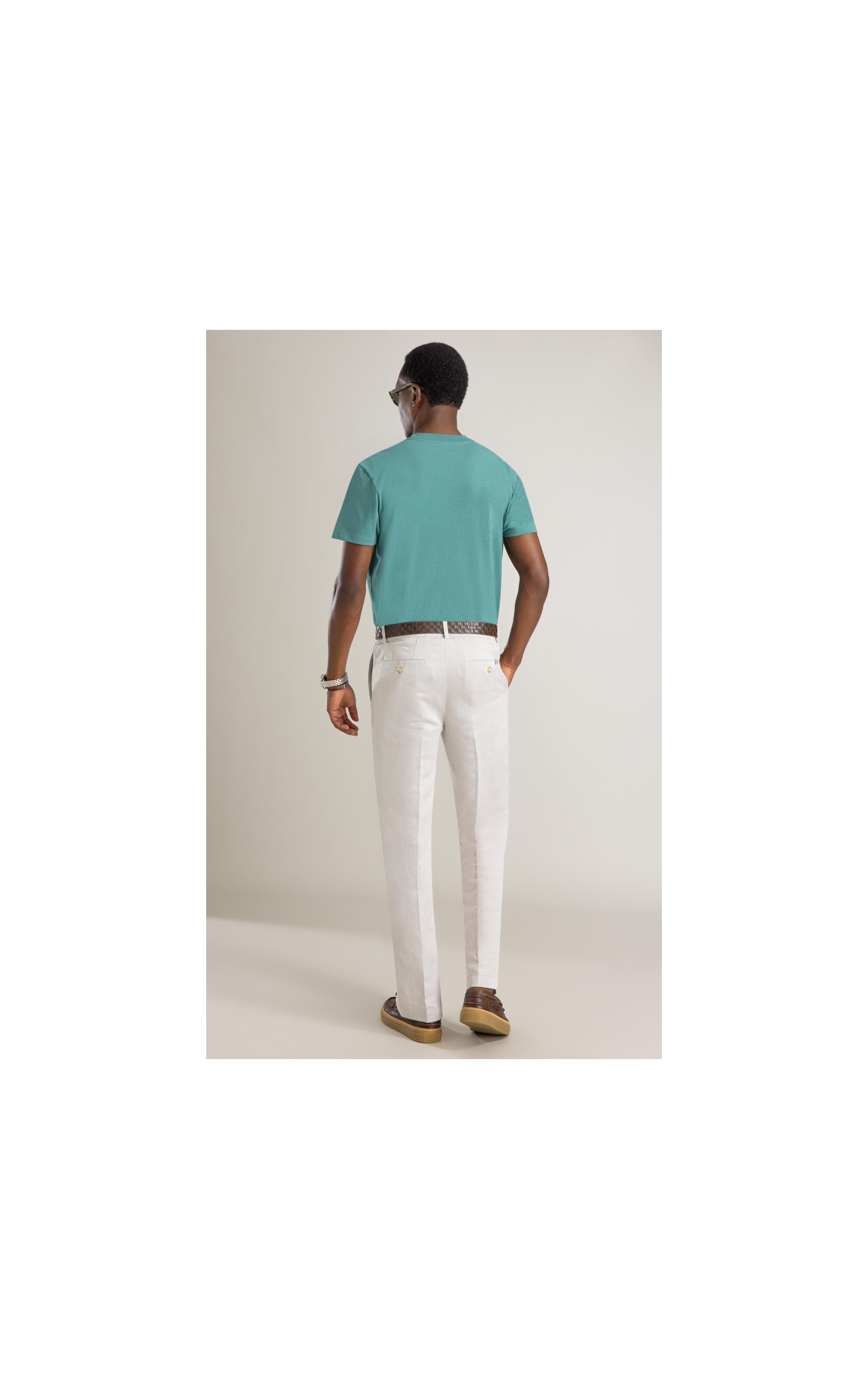 T-Shirt Mm Linen Mc Bf  Esmeralda