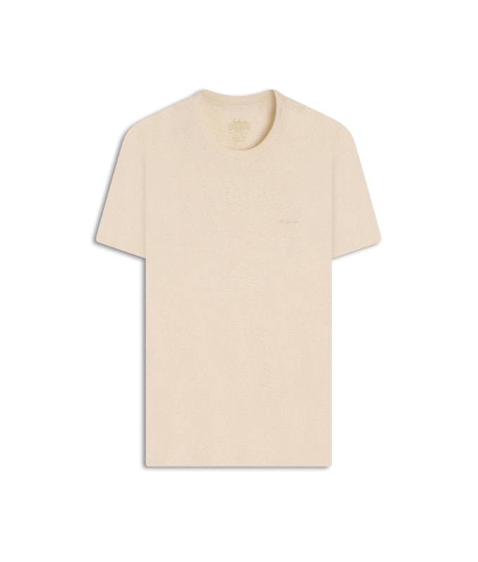 T-Shirt Mm Linho Mc Bf Natural