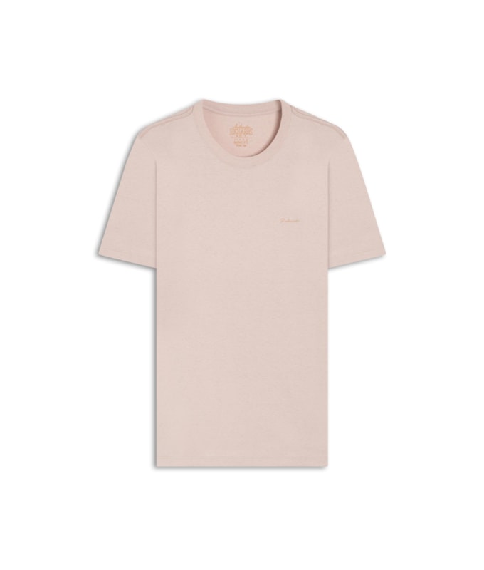 T-Shirt Mm Linho Mc Bf Pessego