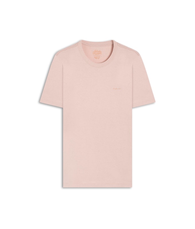 T-Shirt Mm Linho Mc Bf Pessego